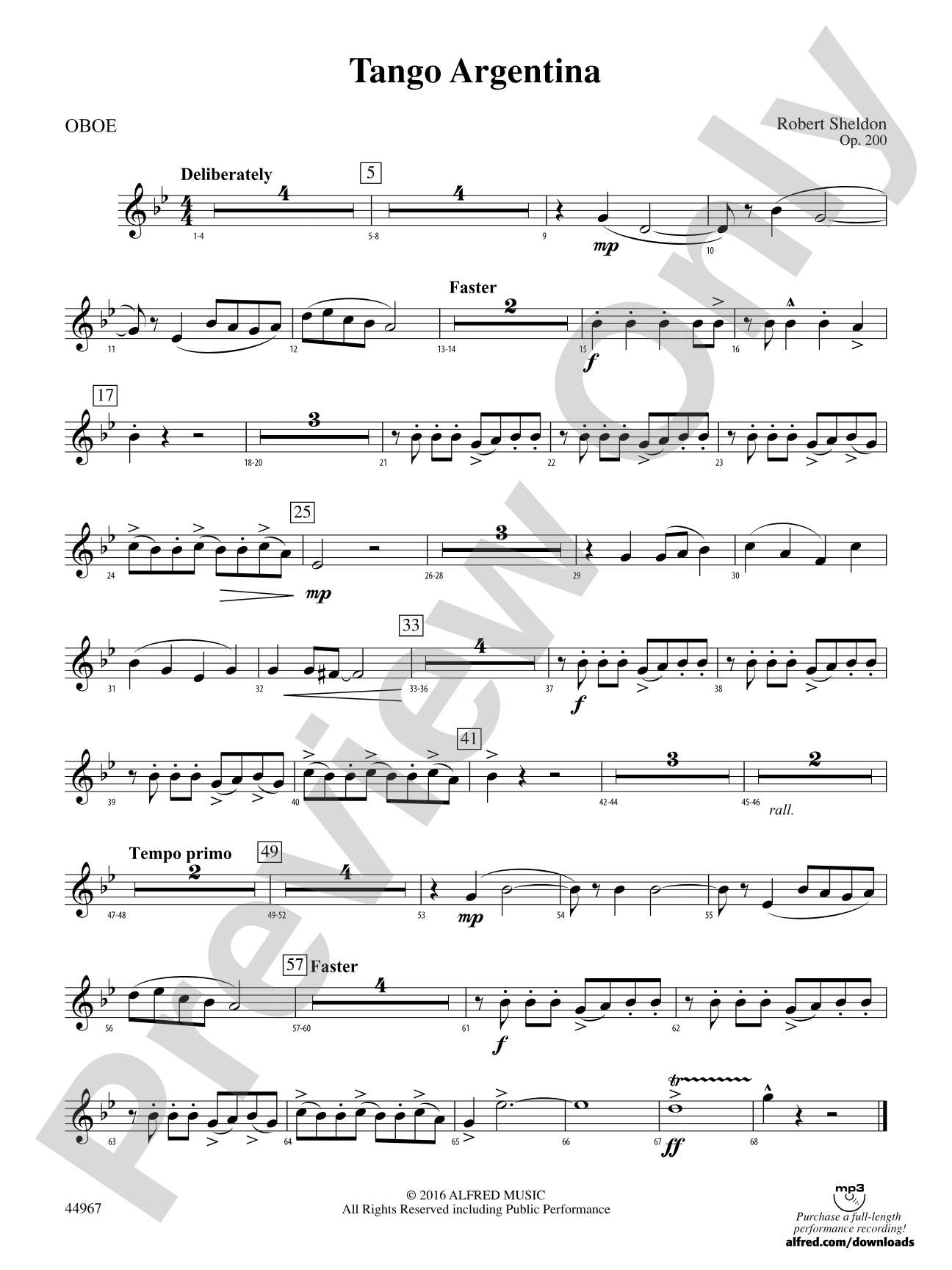 Tango Argentina: Oboe