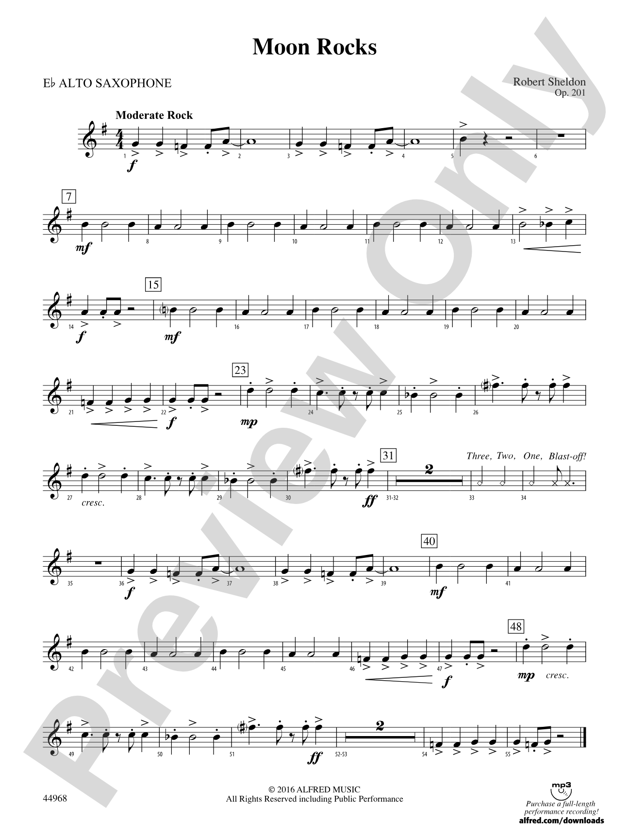Moon Rocks: E-flat Alto Saxophone