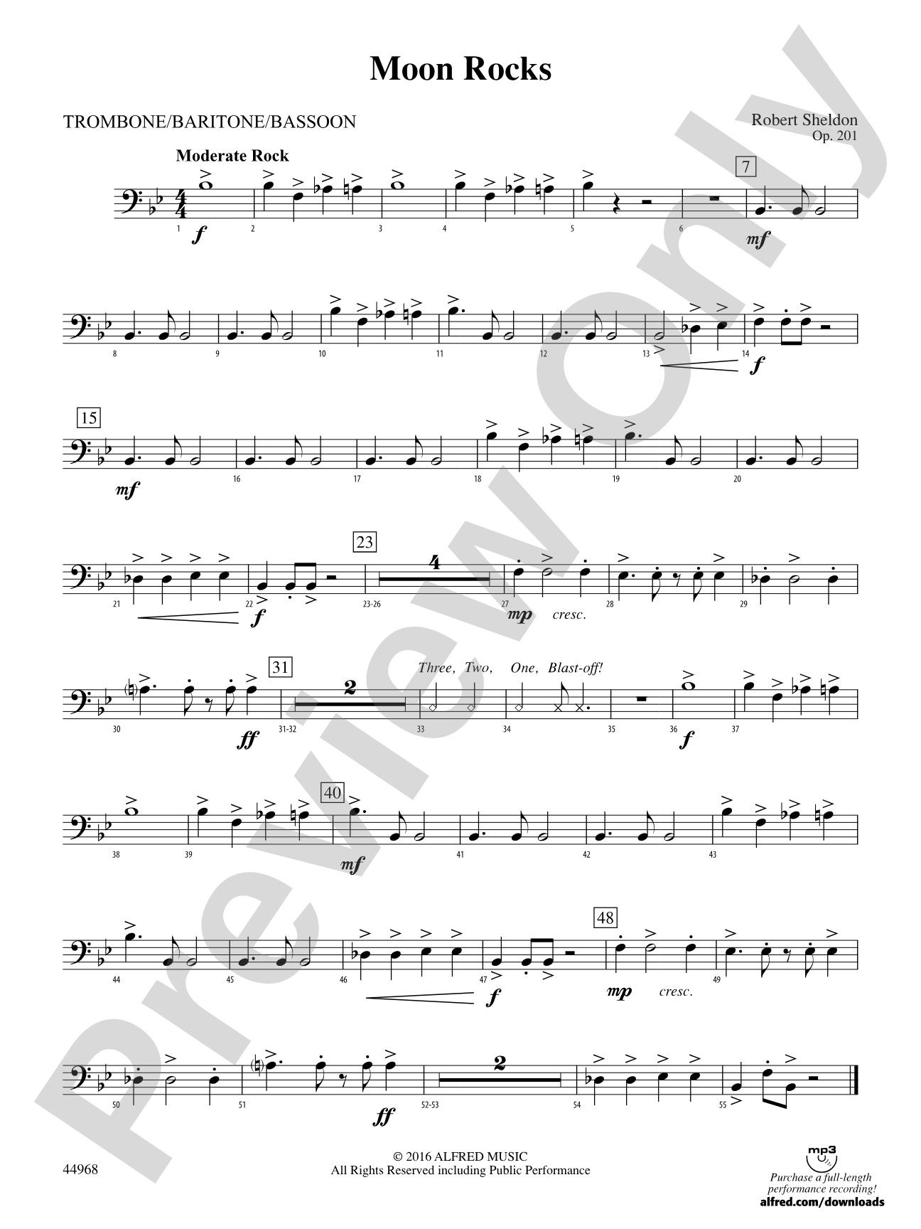 Moon Rocks: 1st Trombone