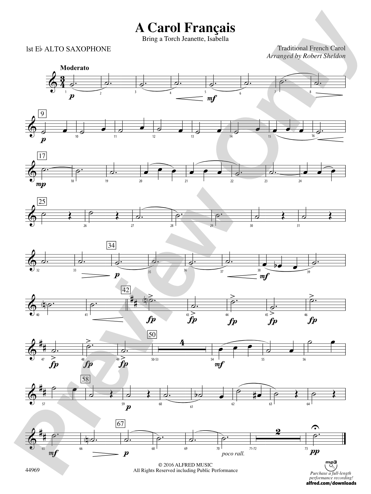 A Carol Français: E-flat Alto Saxophone