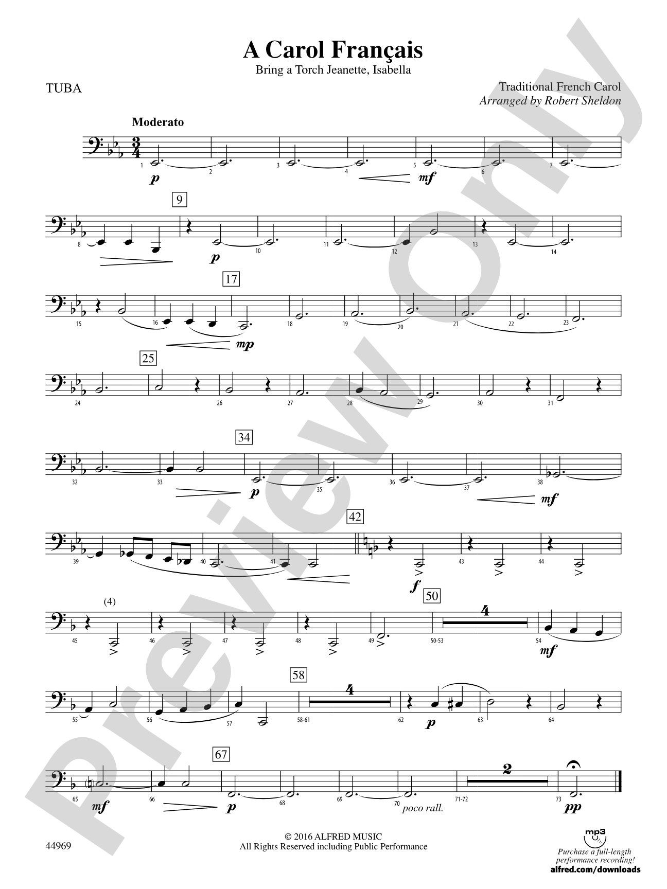 A Carol Français: Tuba