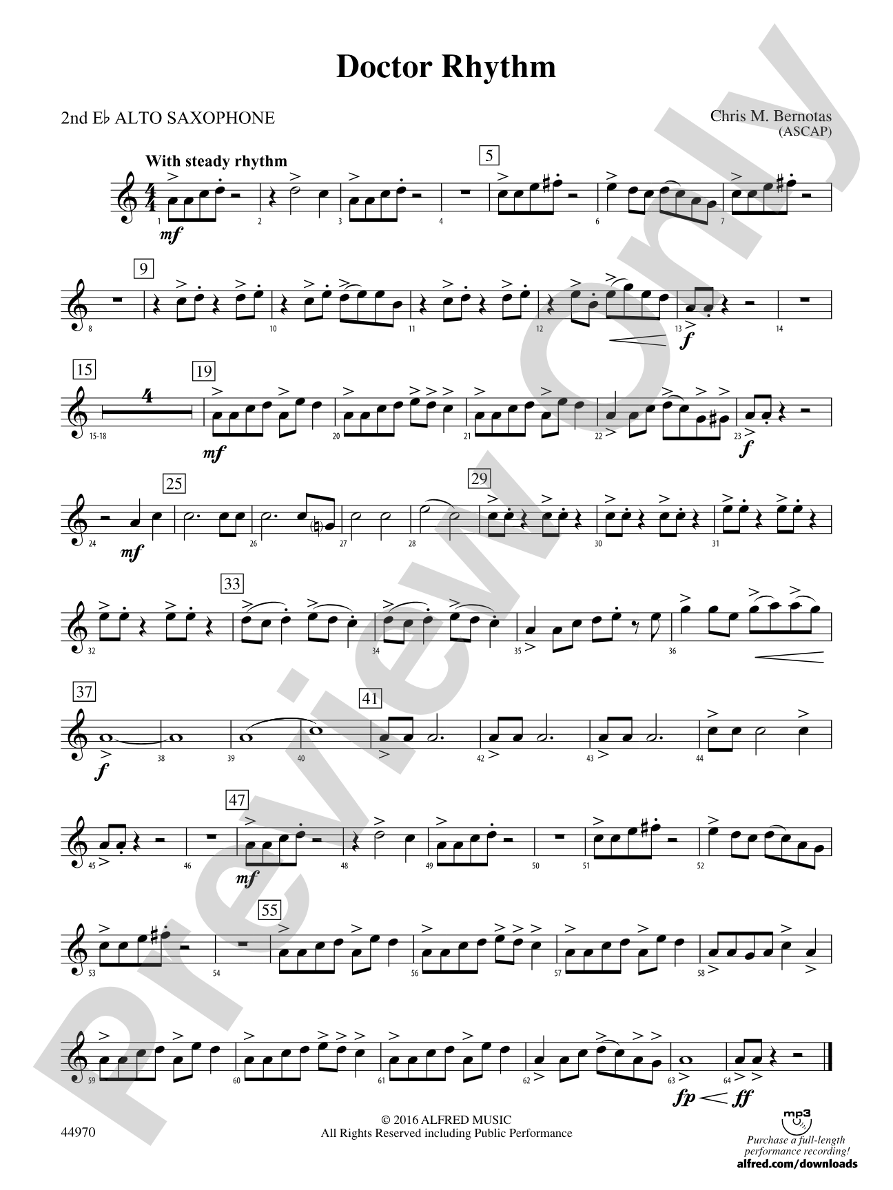 Doctor Rhythm: 2nd E-flat Alto Saxophone