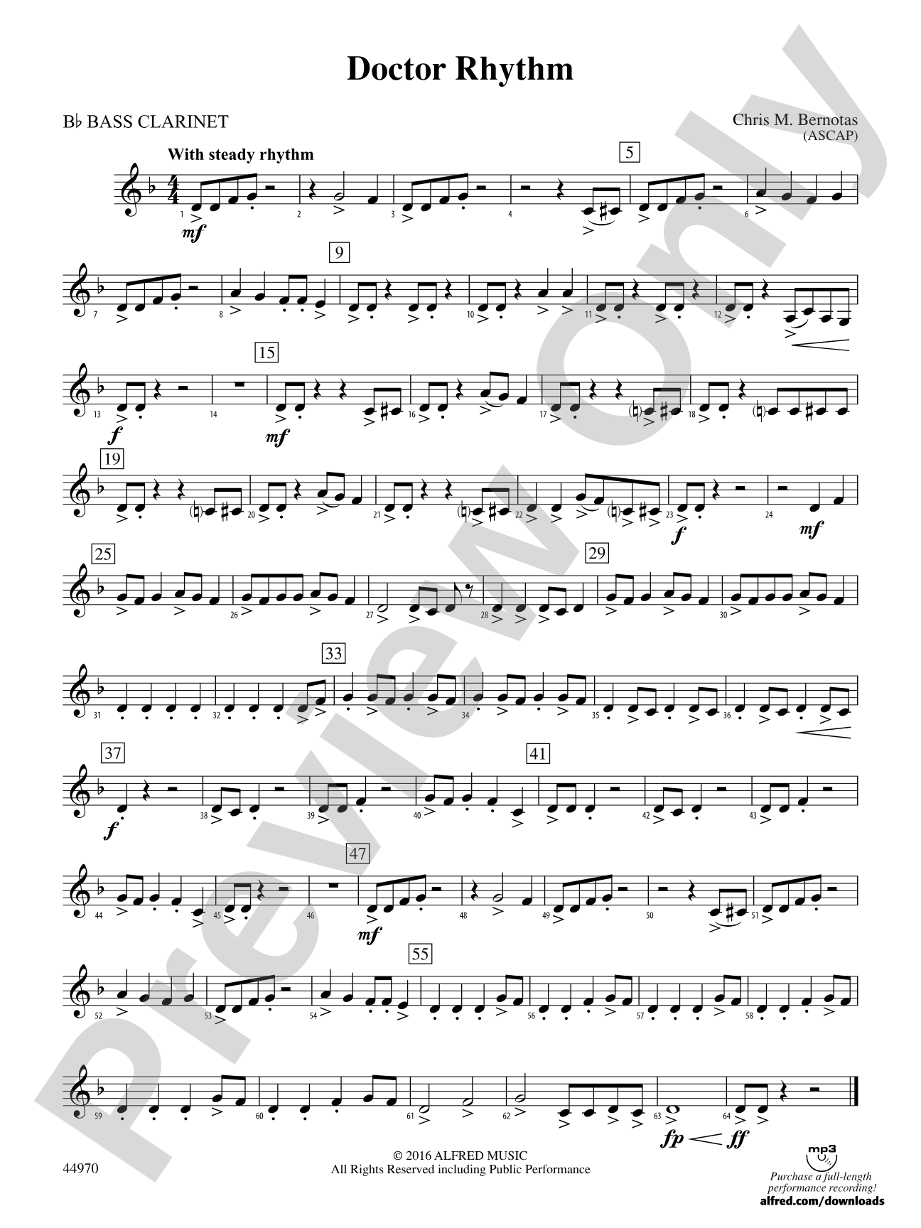 Doctor Rhythm: B-flat Bass Clarinet