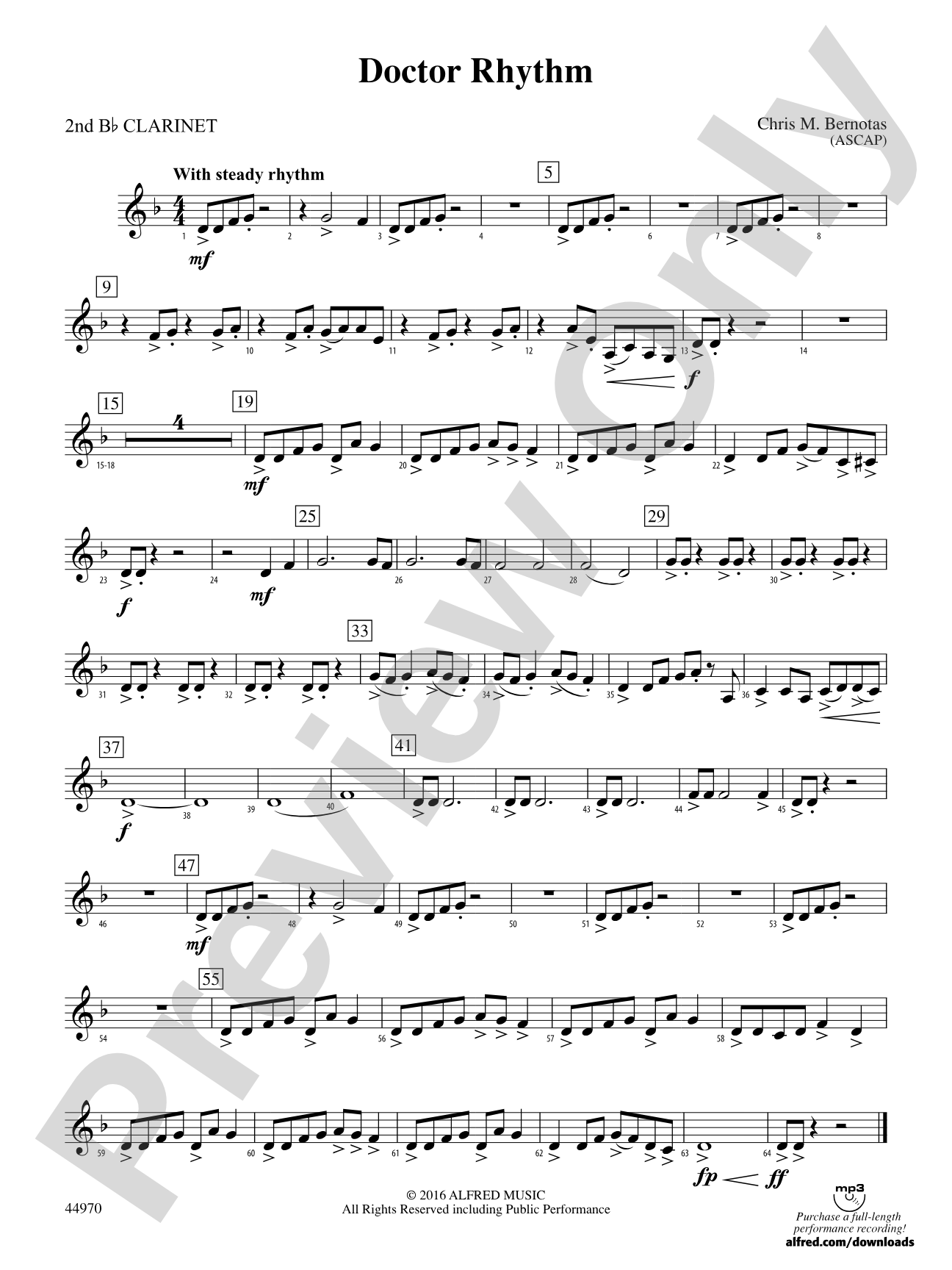 Doctor Rhythm: 2nd B-flat Clarinet