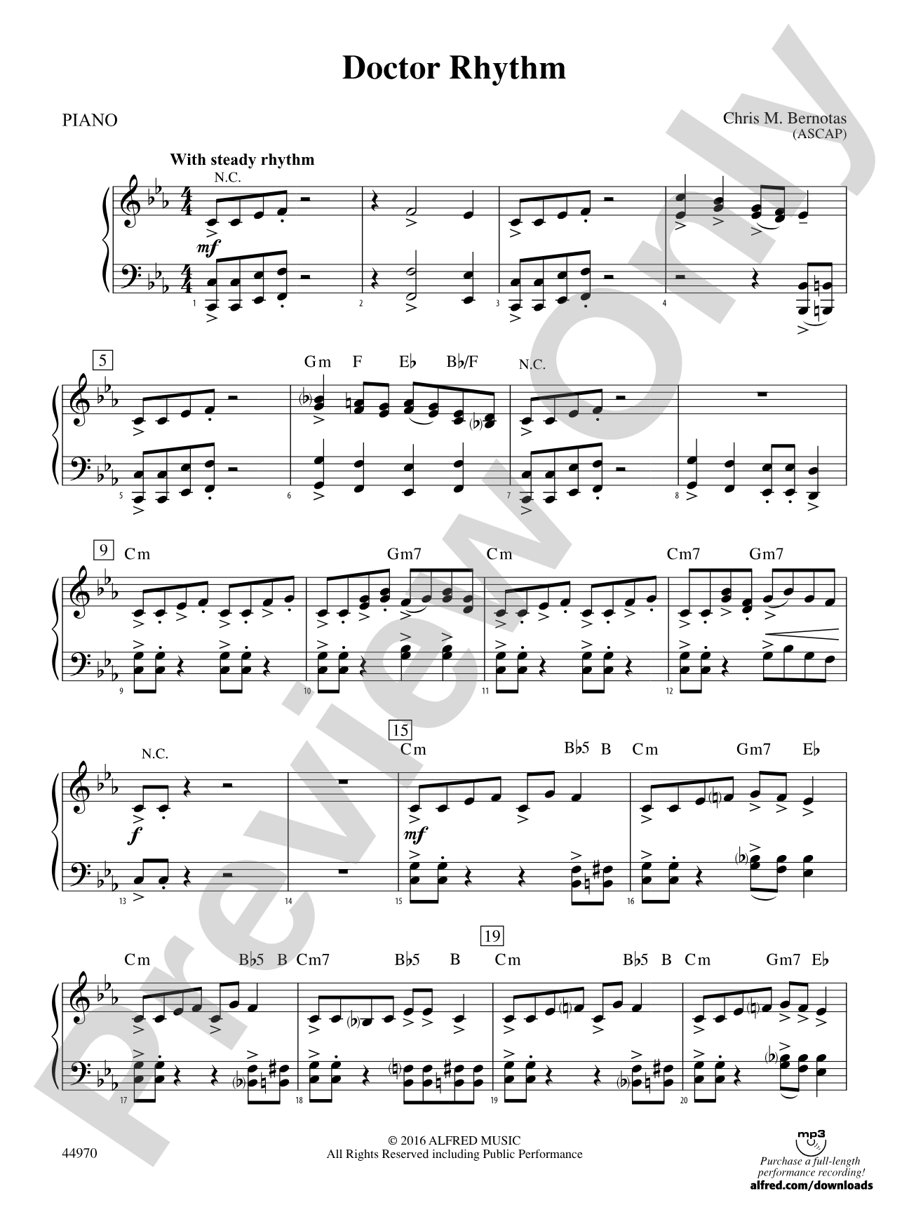 Doctor Rhythm: Piano Accompaniment