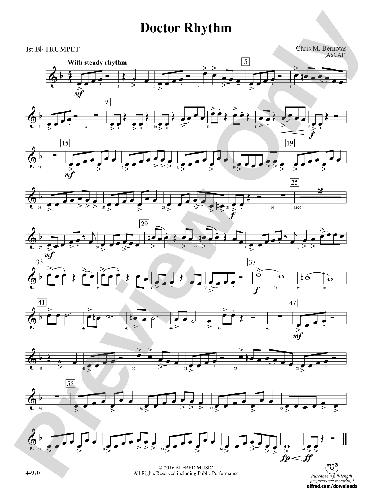 Doctor Rhythm: 1st B-flat Trumpet