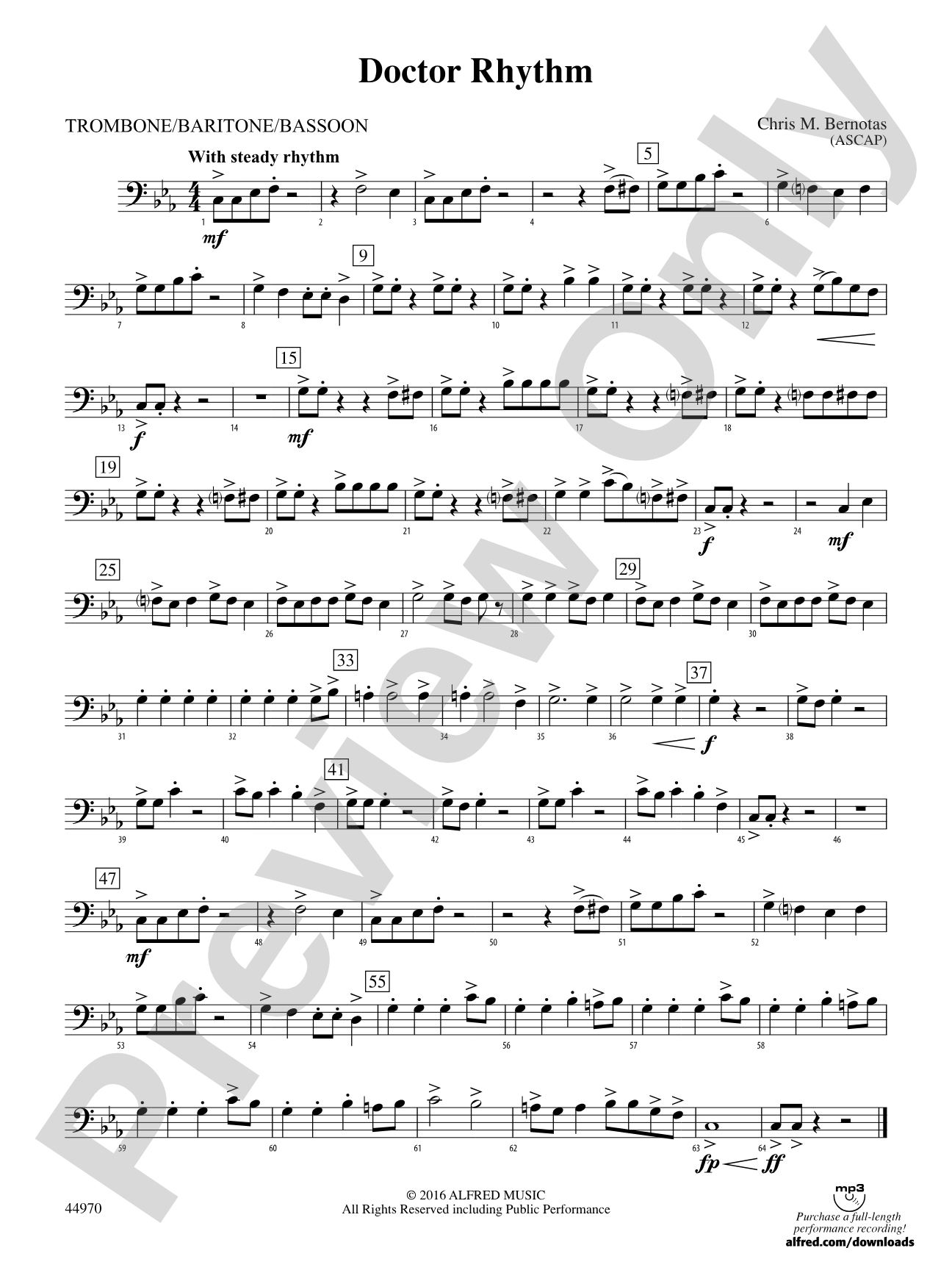 Doctor Rhythm: 1st Trombone