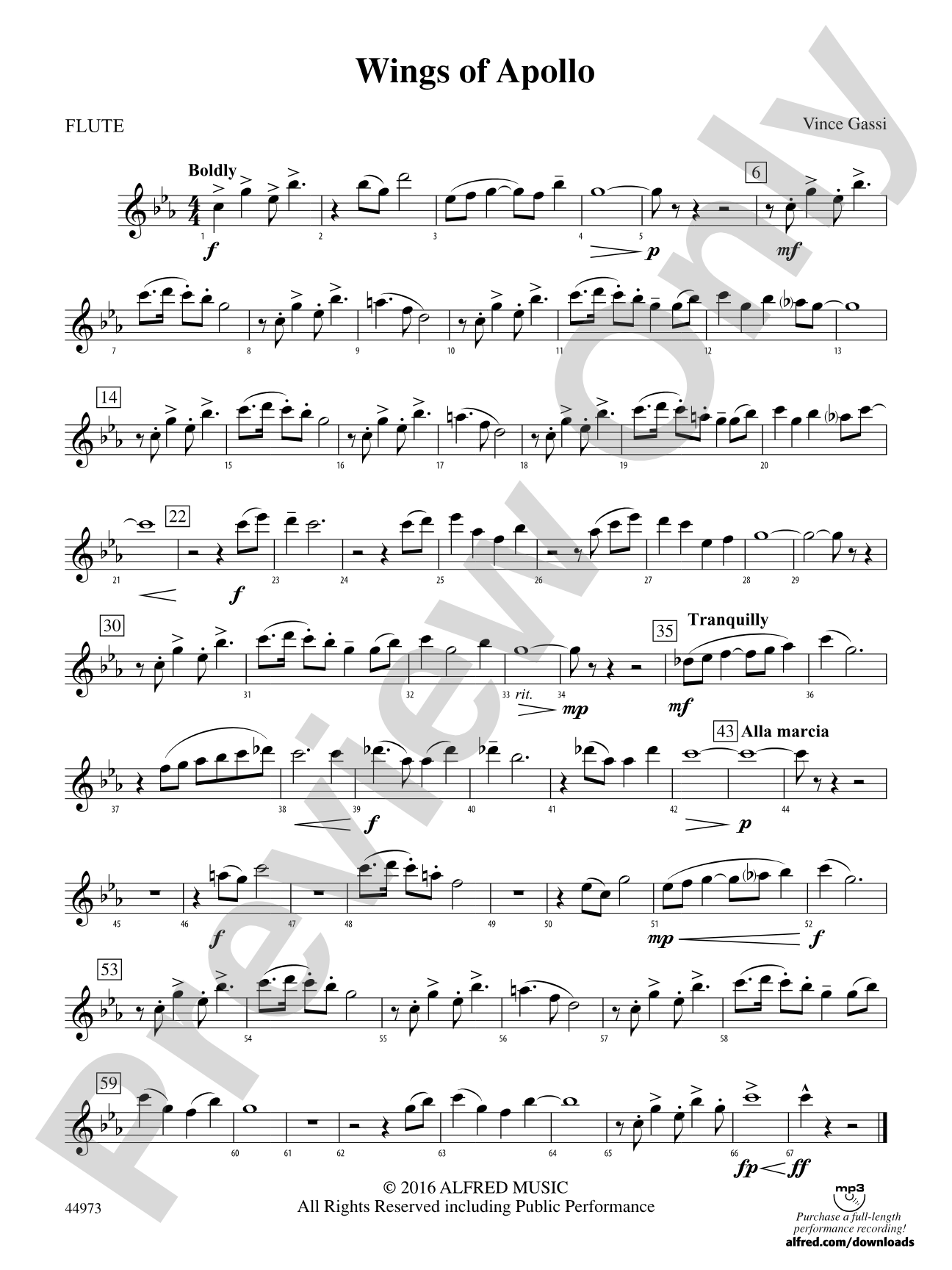 Wings of Apollo: Flute