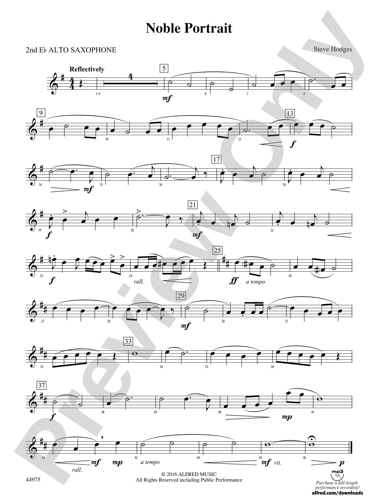 Noble Portrait: 2nd E-flat Alto Saxophone