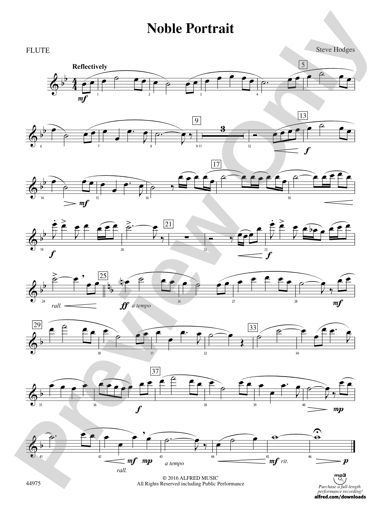 Noble Portrait: Flute