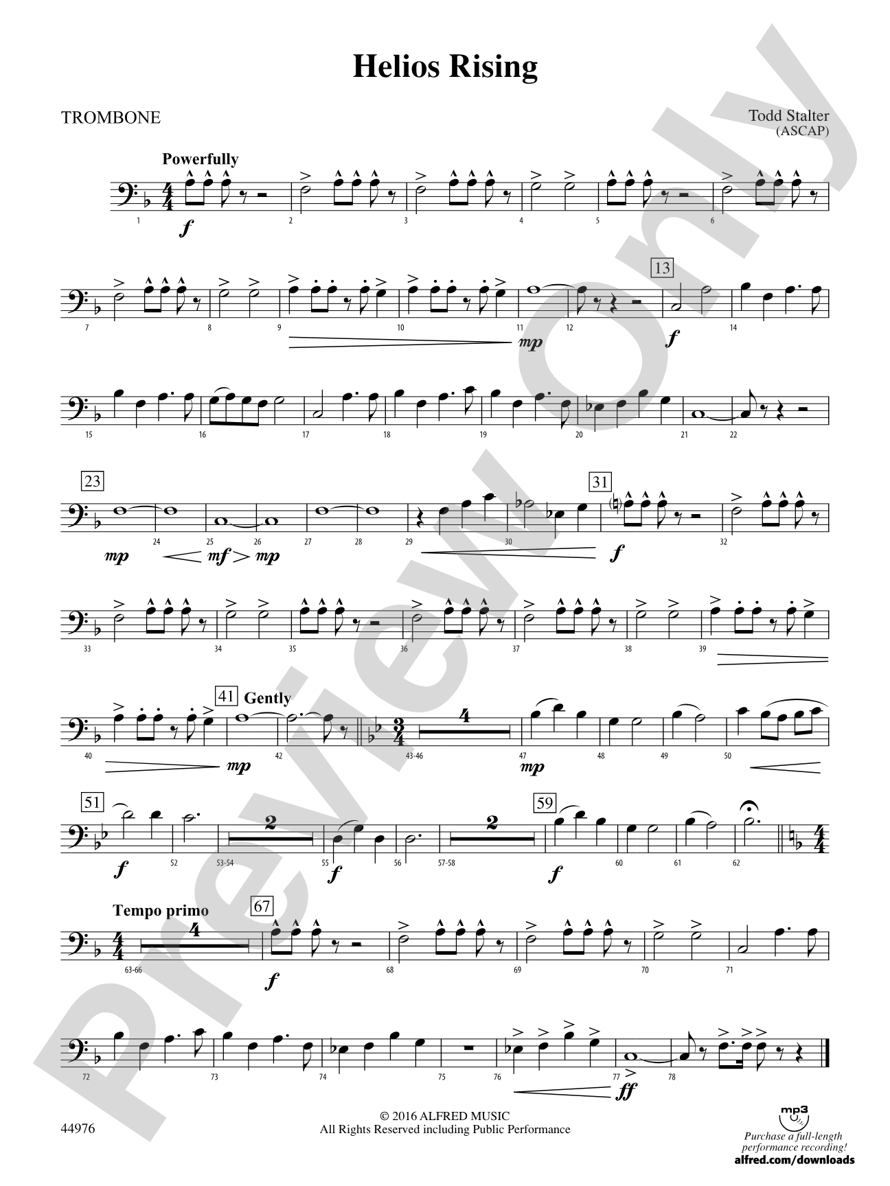 Helios Rising: 1st Trombone