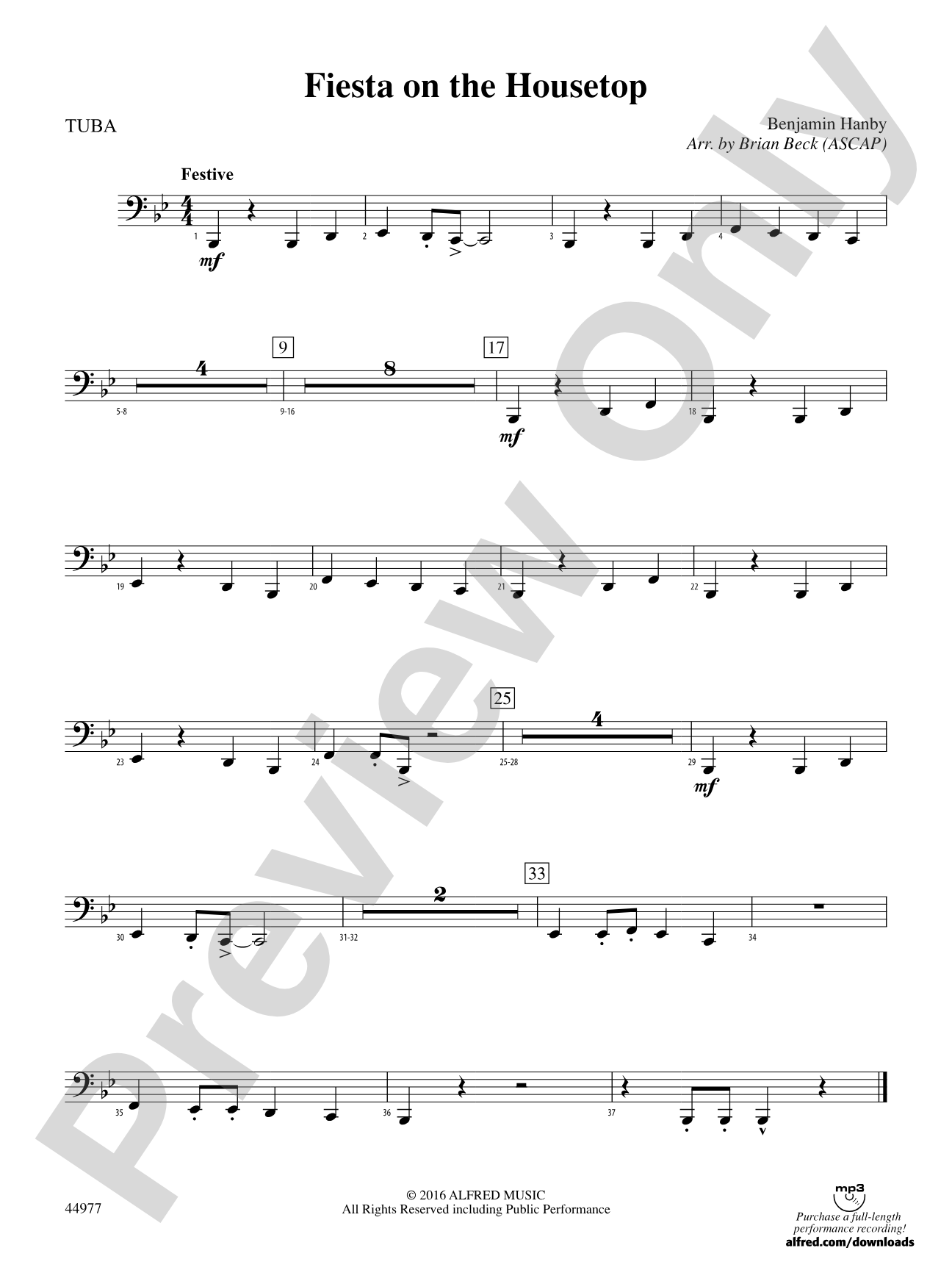 Fiesta on the Housetop: Tuba