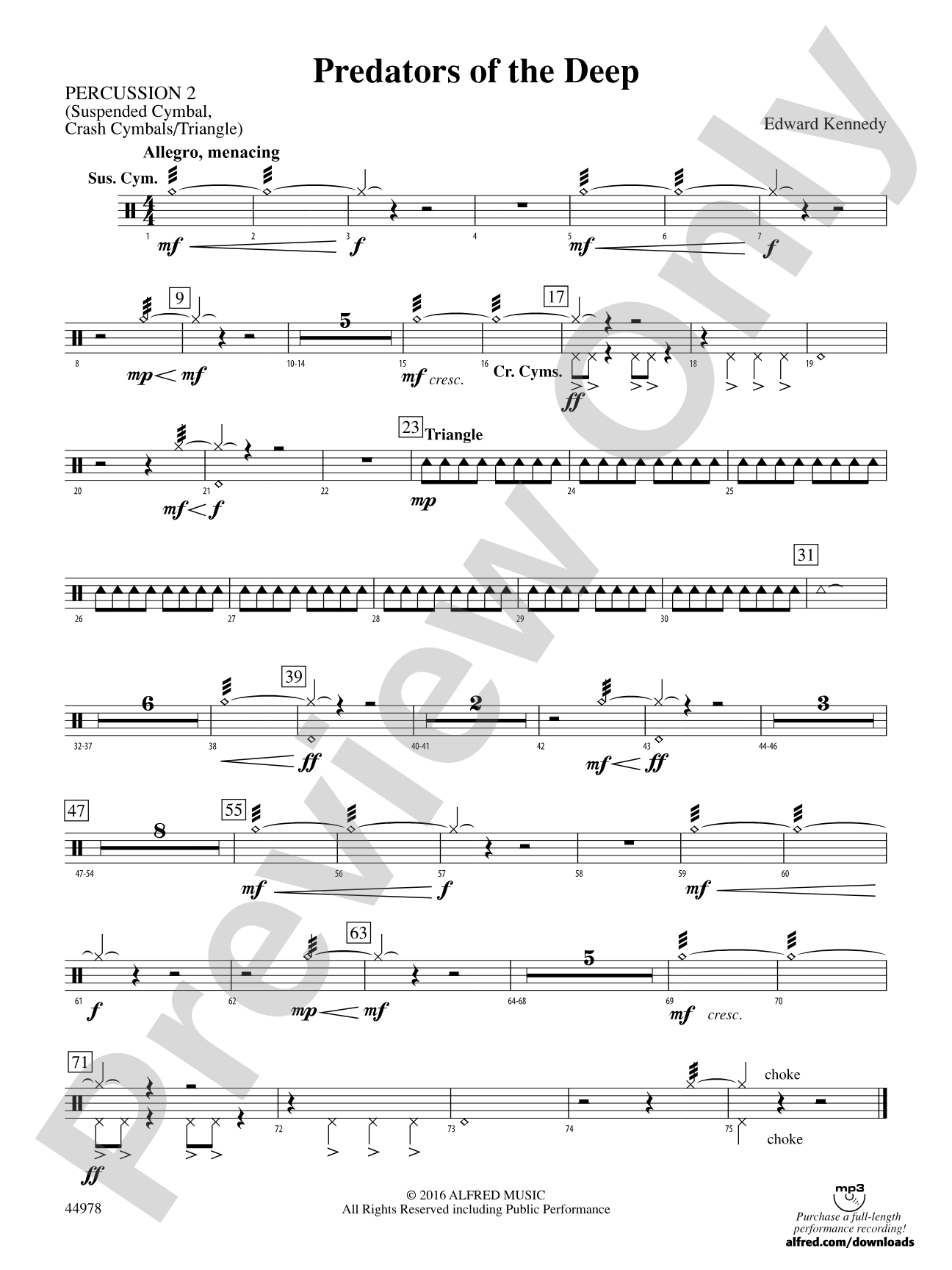 Predators of the Deep: 2nd Percussion