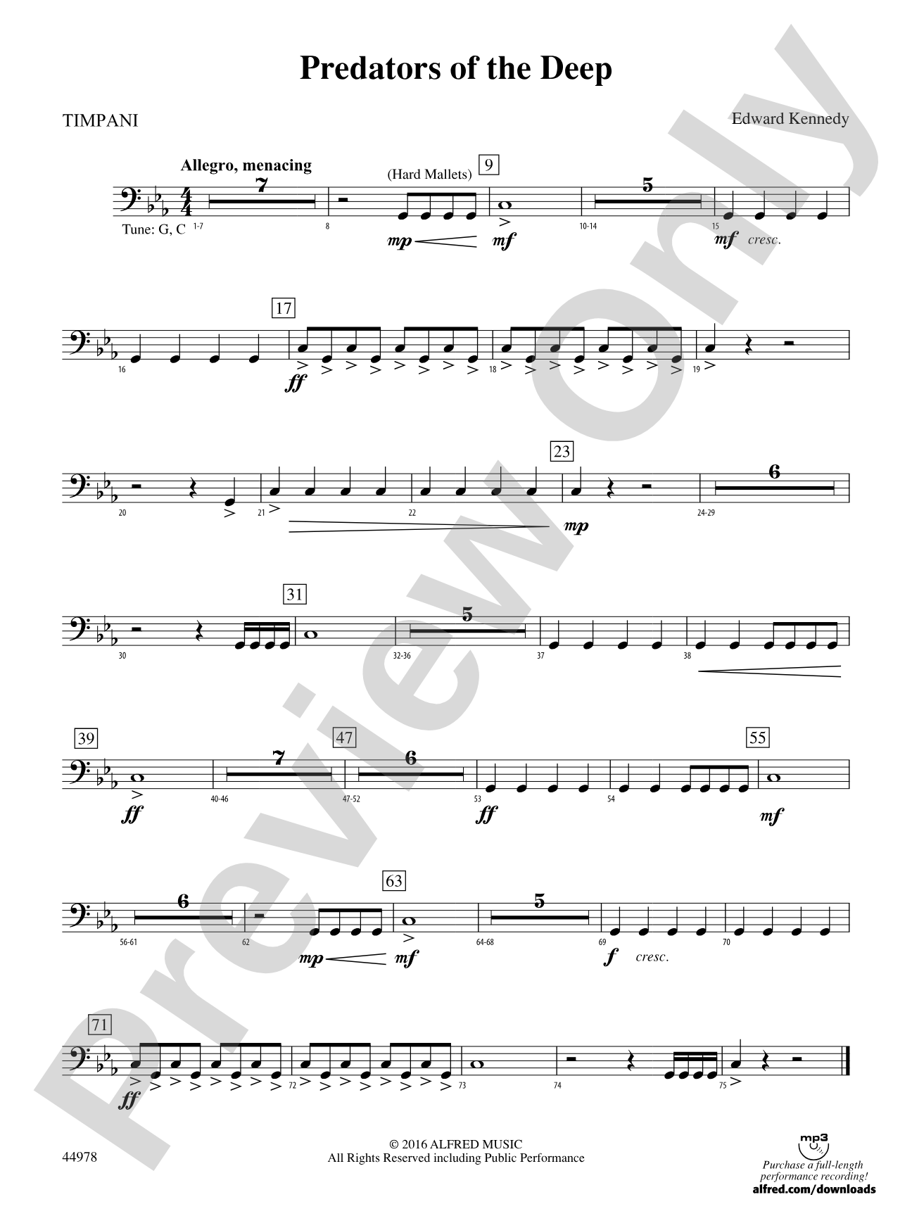Predators of the Deep: Timpani
