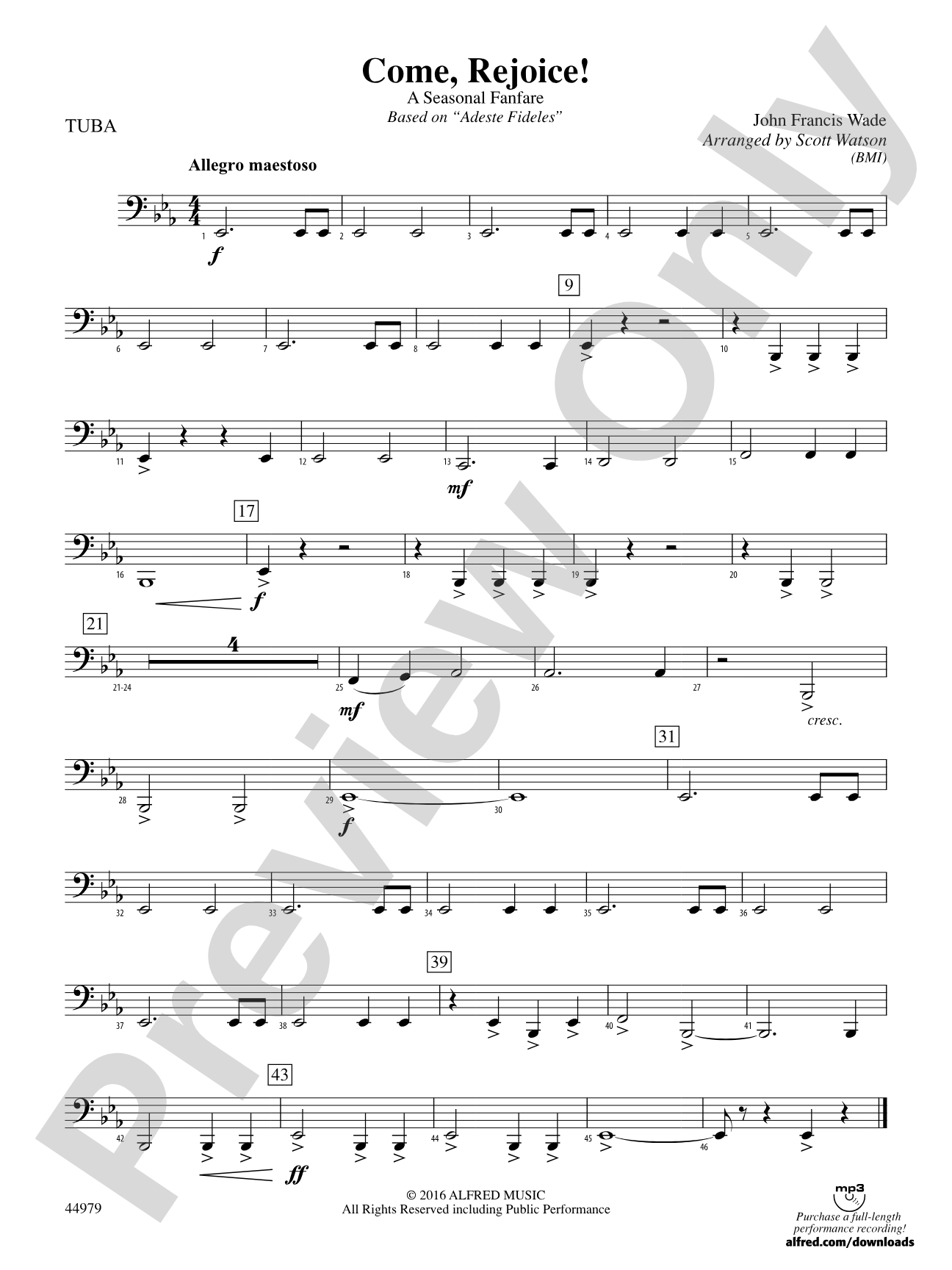 Come, Rejoice!: Tuba