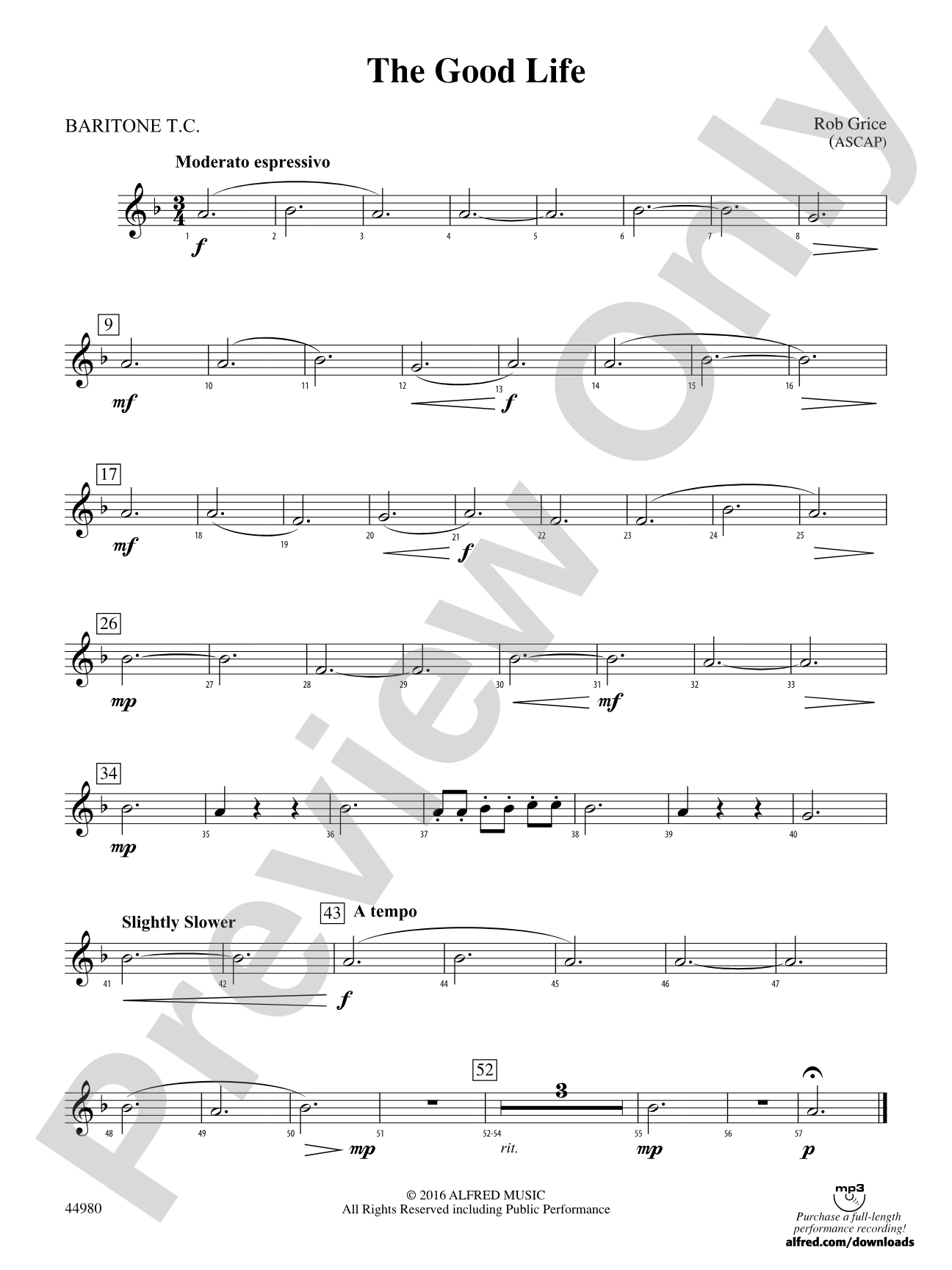 The Good Life: Baritone T.C.