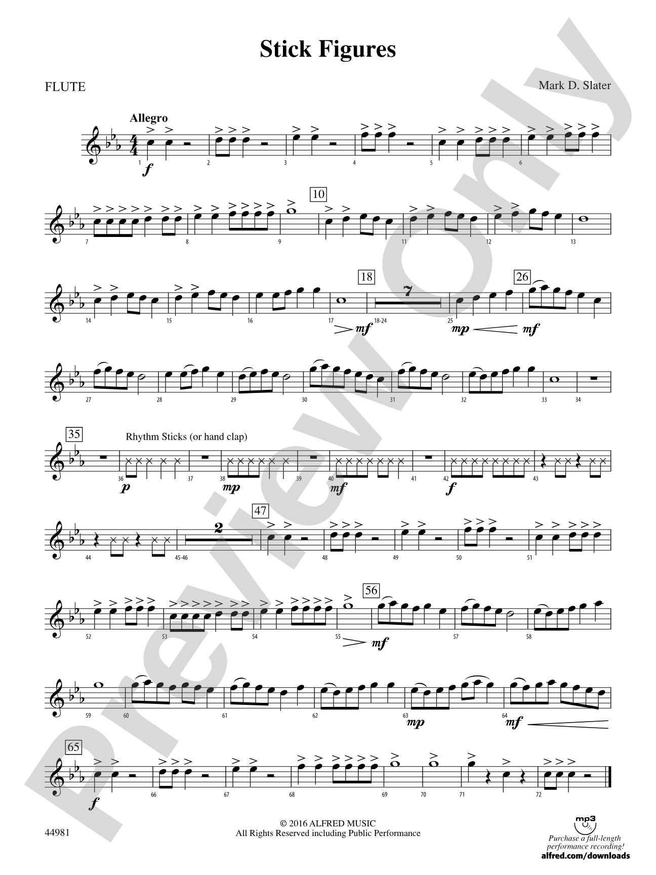 Stick Figures: Flute