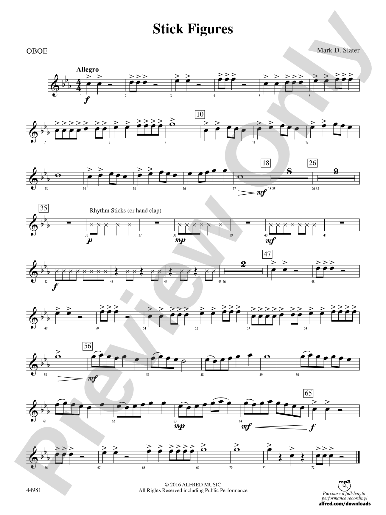 Stick Figures: Oboe