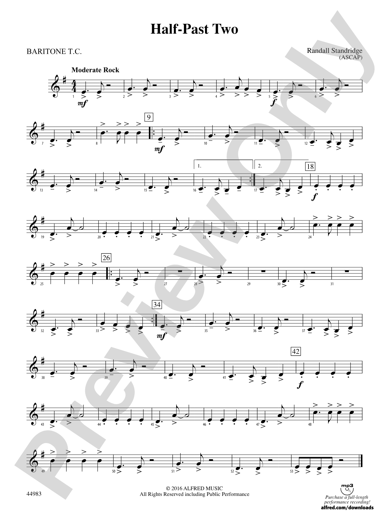 Half-Past Two: Baritone T.C.