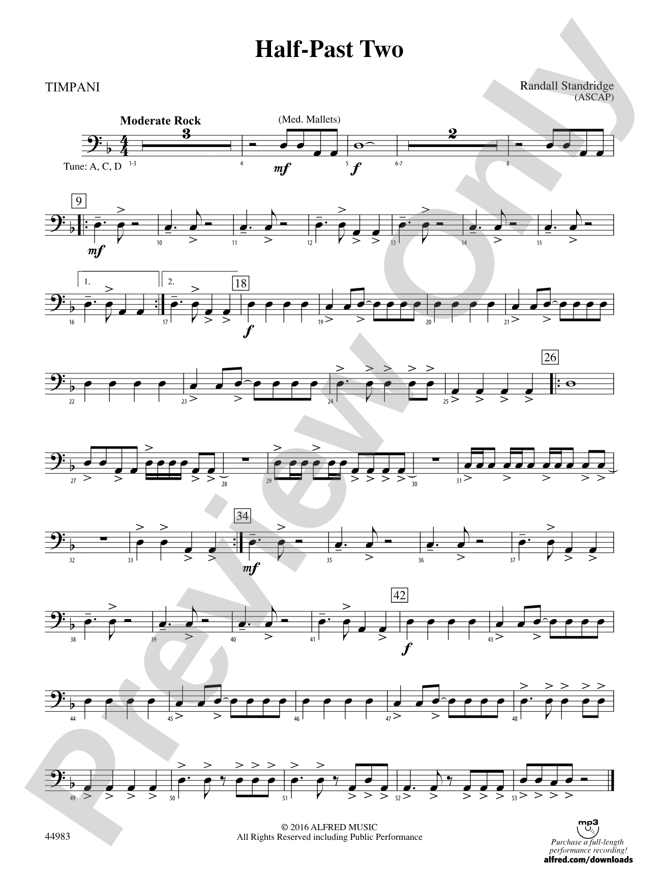 Half-Past Two: Timpani