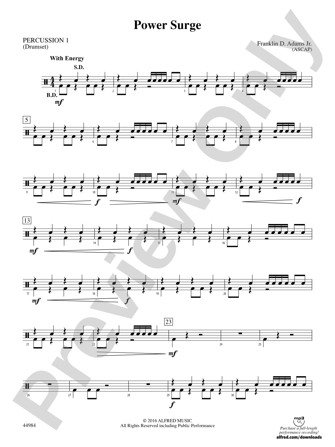 Power Surge: 1st Percussion