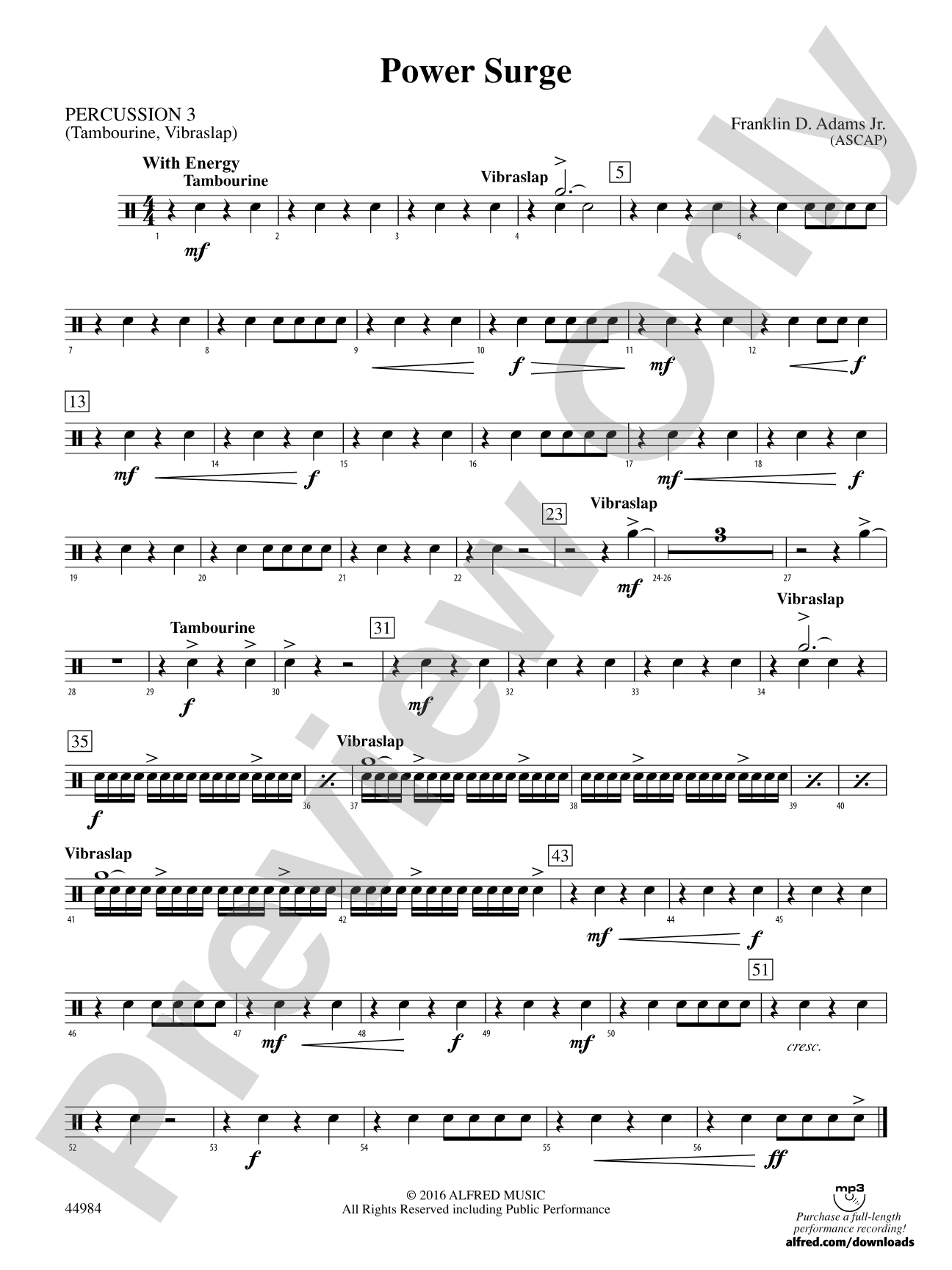 Power Surge: 3rd Percussion