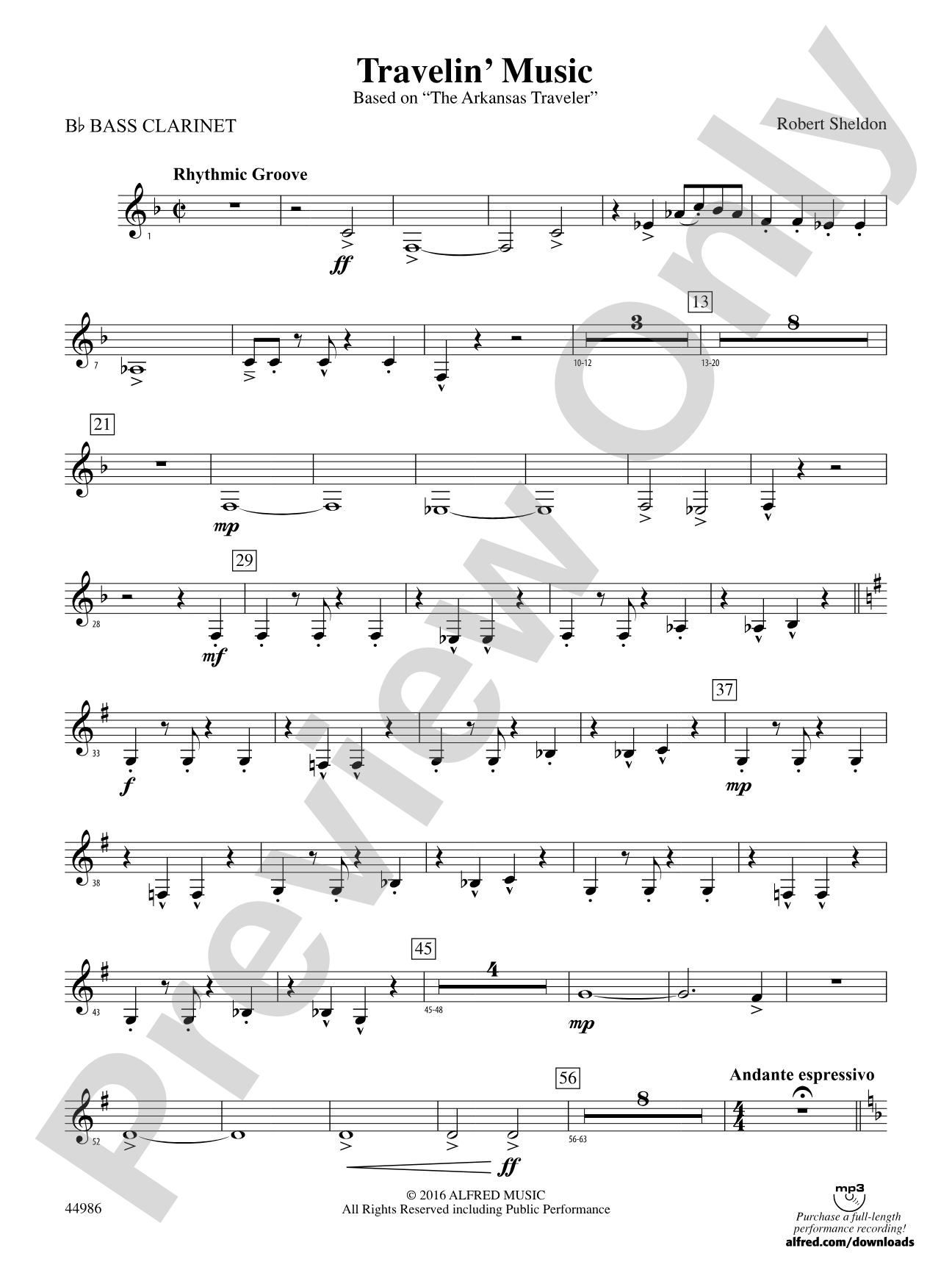 Travelin' Music: B-flat Bass Clarinet