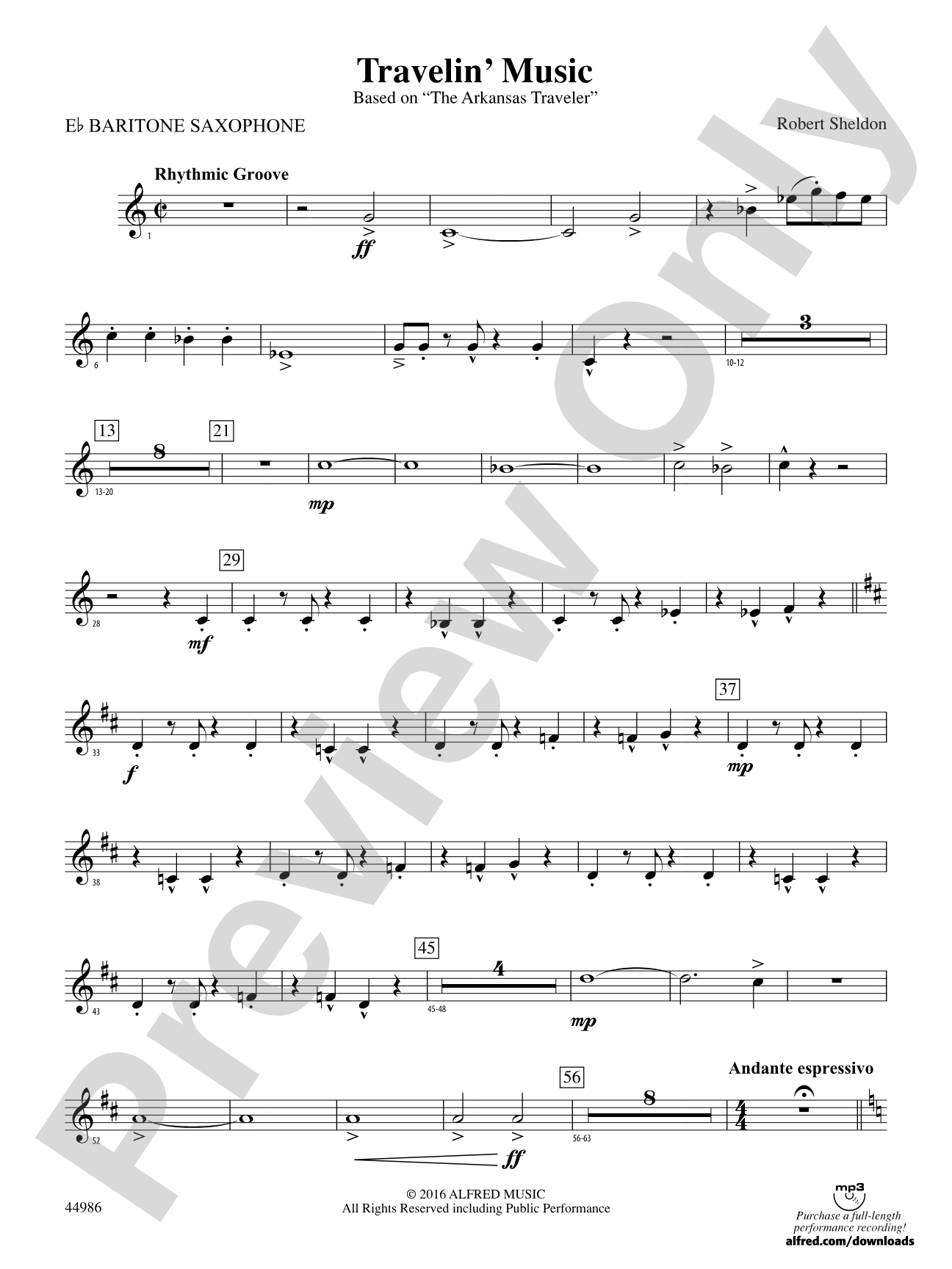 Travelin' Music: E-flat Baritone Saxophone