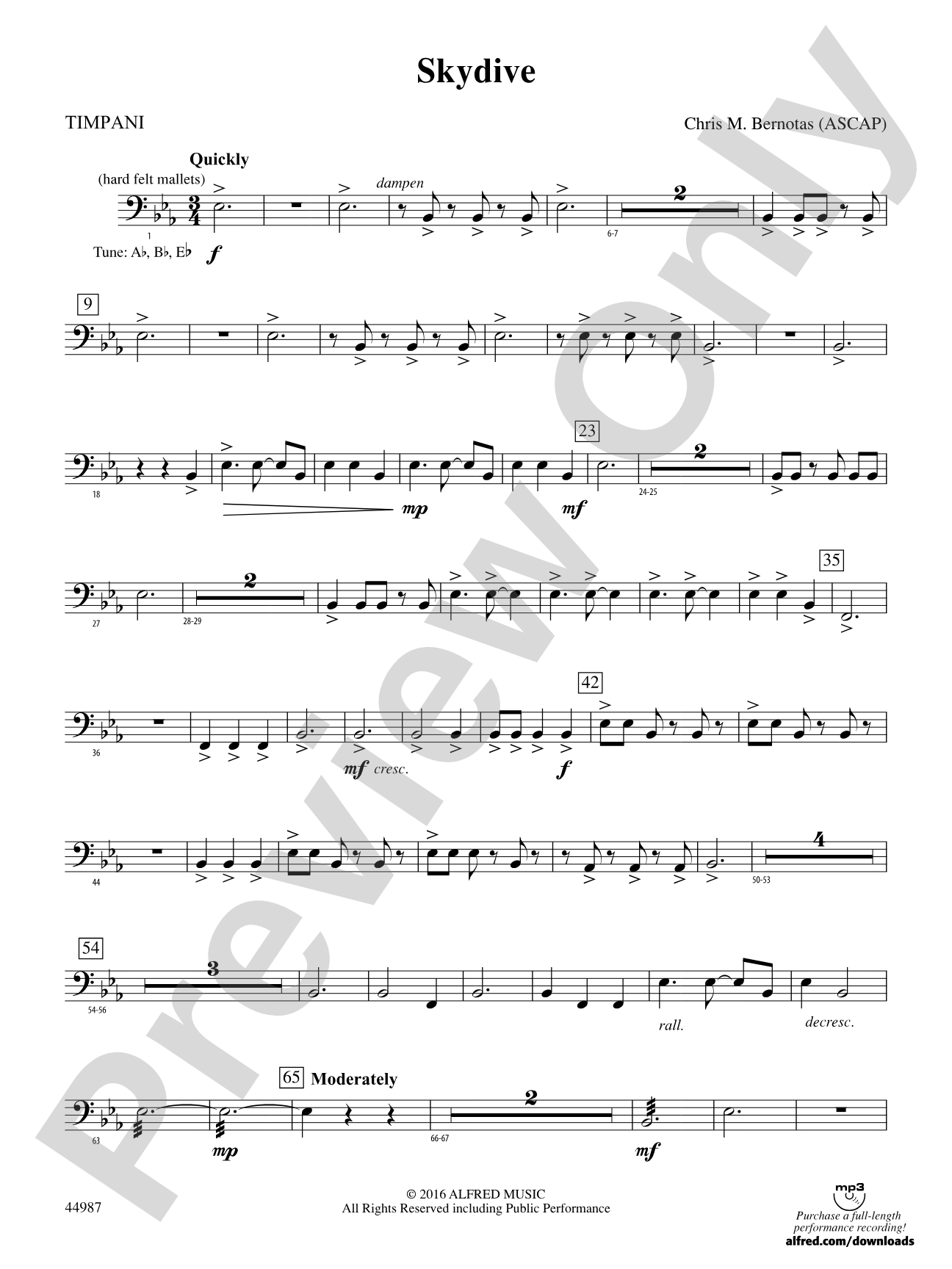 Skydive: Timpani