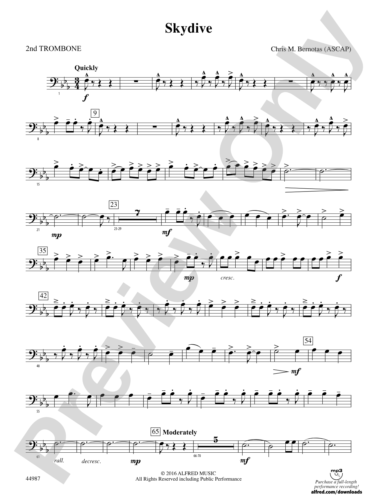 Skydive: 2nd Trombone