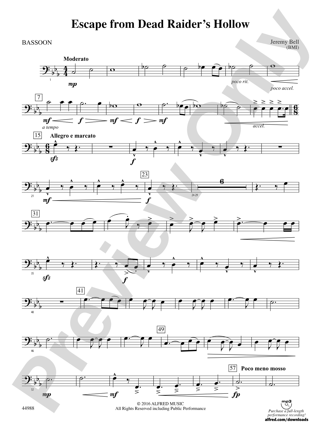 Escape from Dead Raider's Hollow: Bassoon