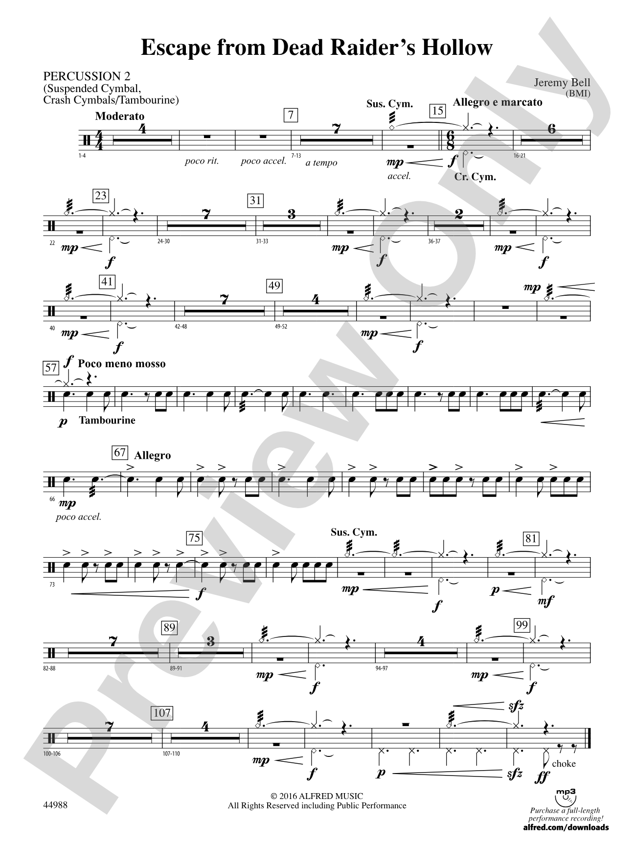 Escape from Dead Raider's Hollow: 2nd Percussion