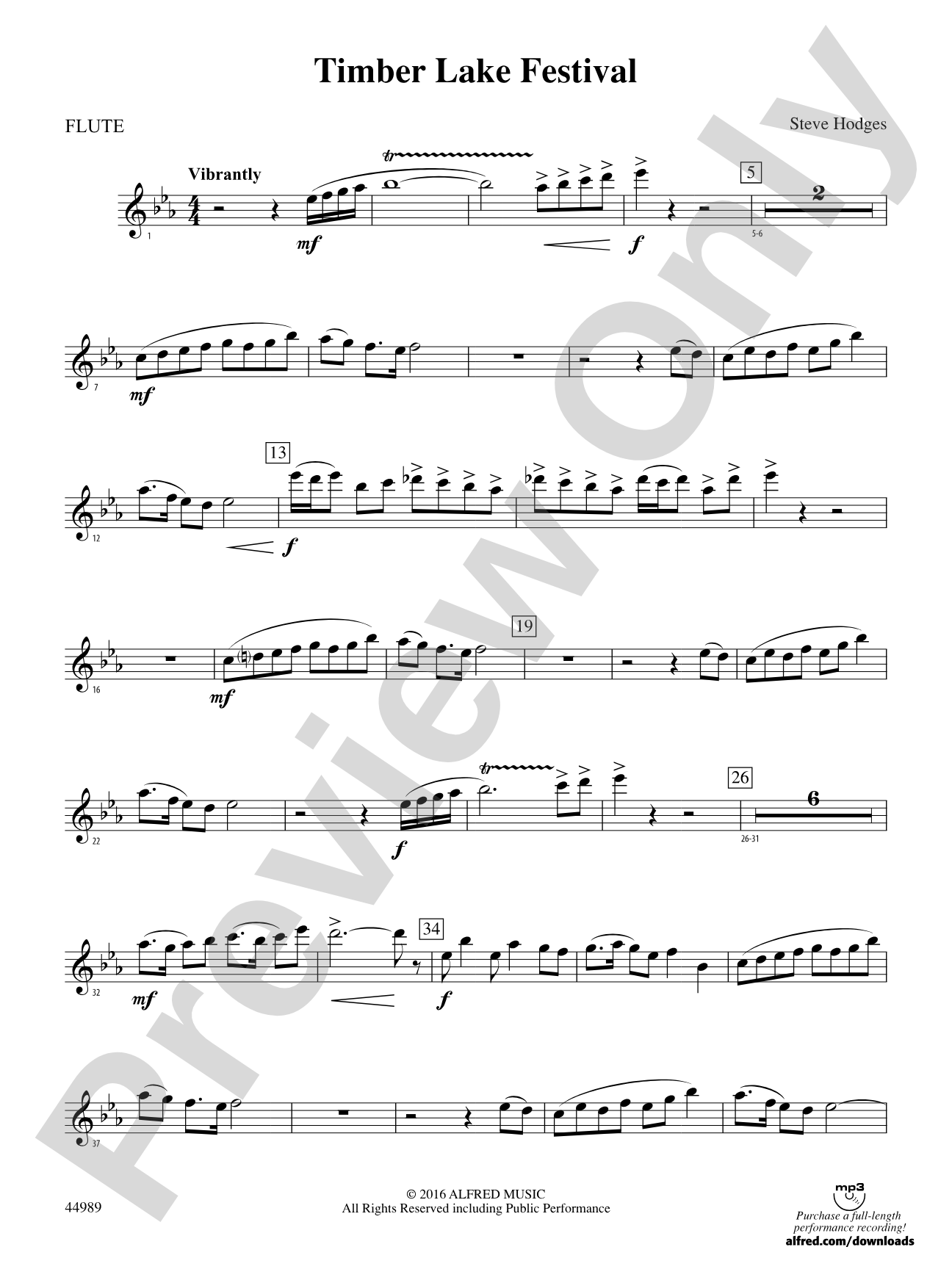 Timber Lake Festival: Flute