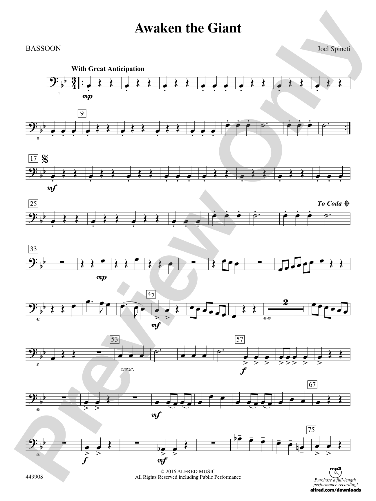 Awaken the Giant: Bassoon