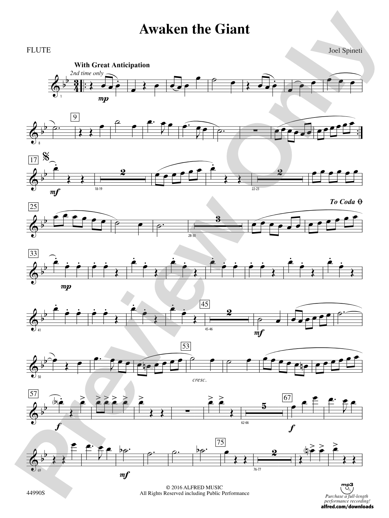 Awaken the Giant: Flute