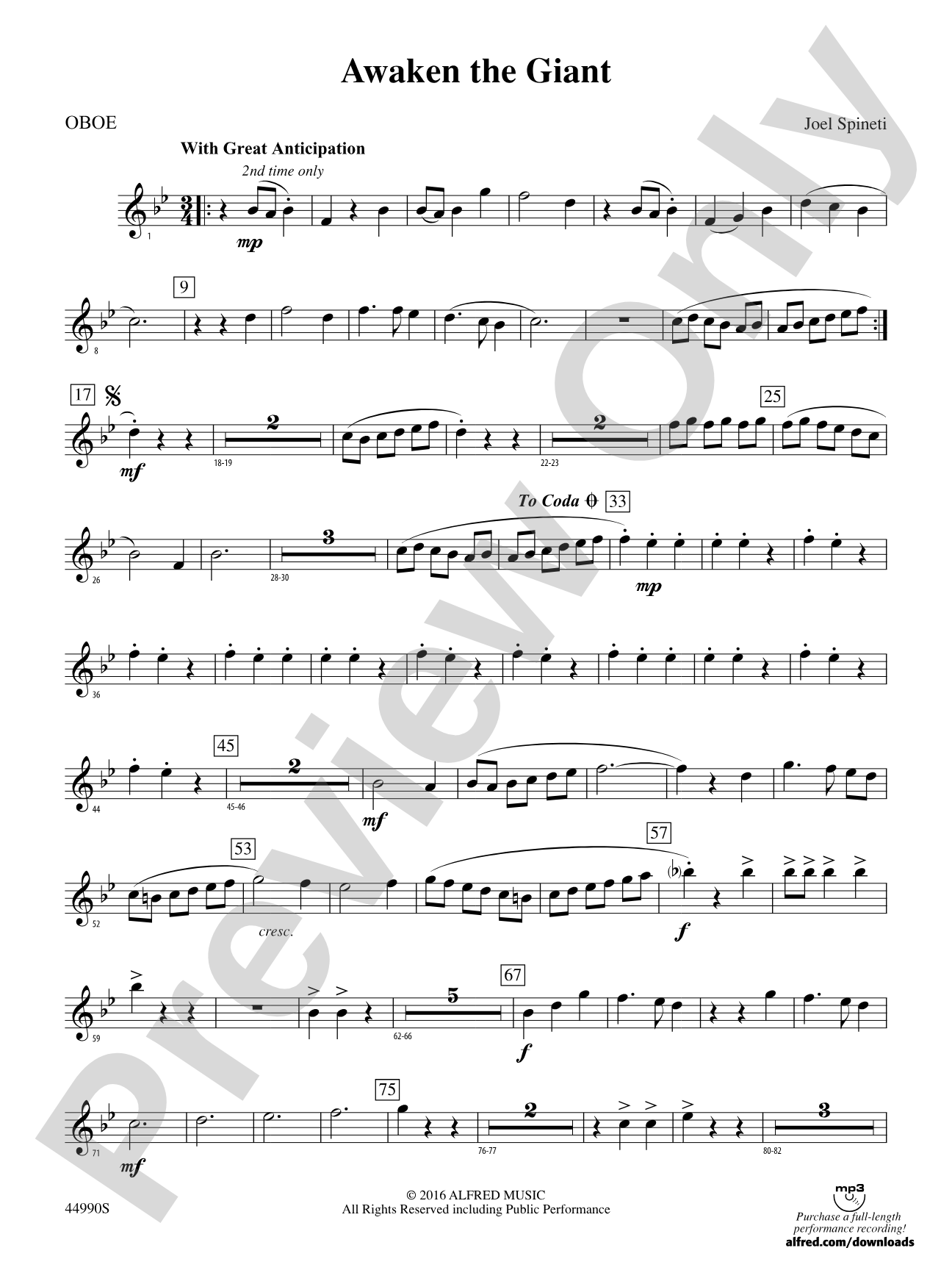 Awaken the Giant: Oboe