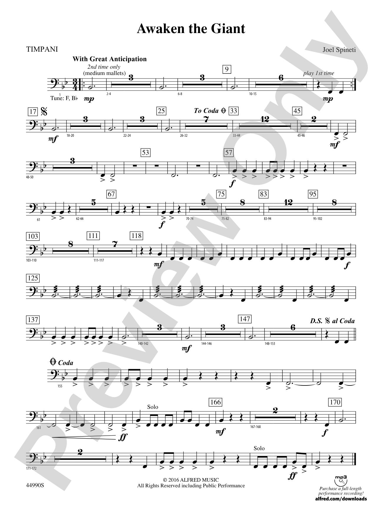 Awaken the Giant: Timpani