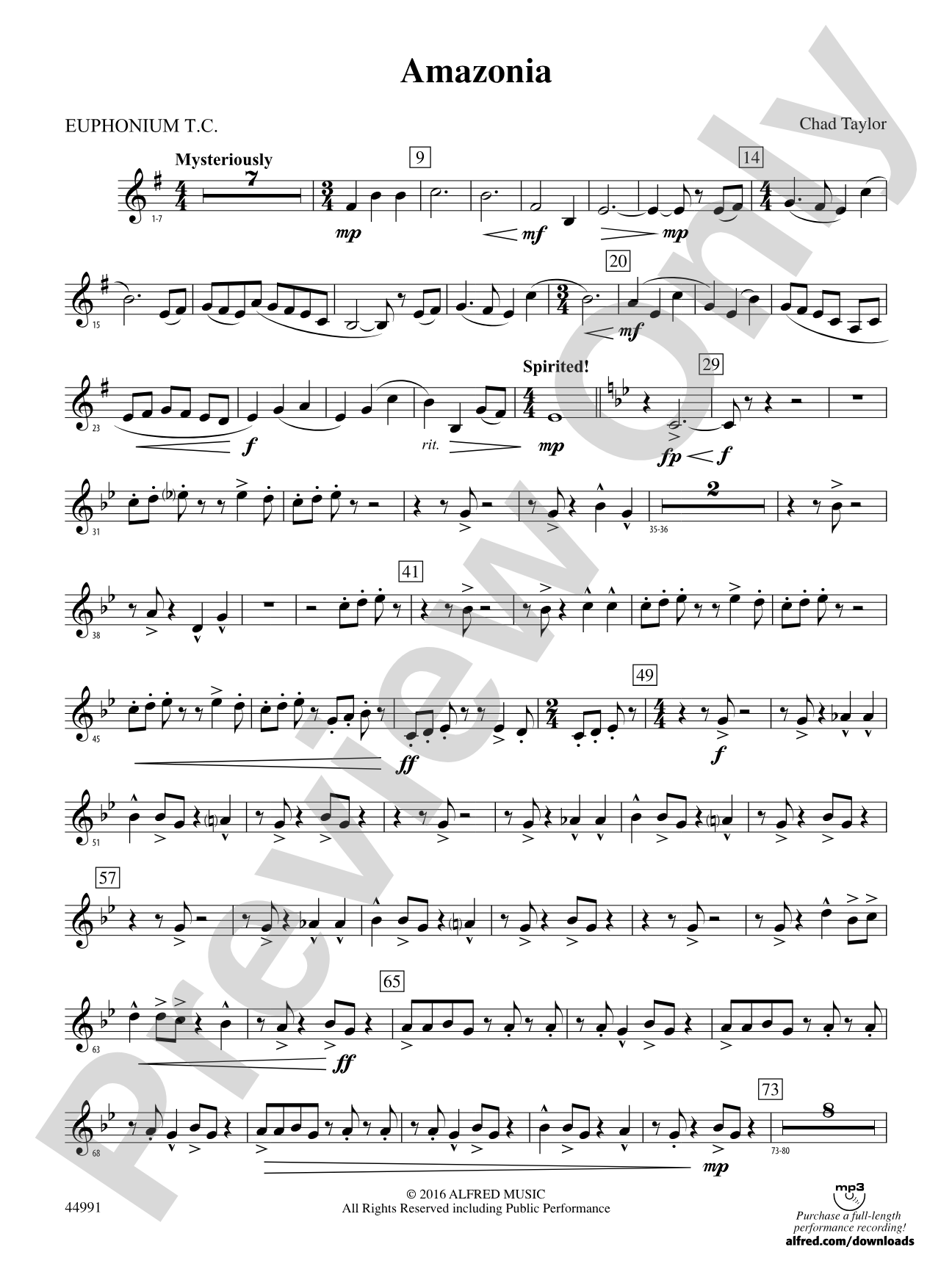 Amazonia: Baritone T.C.