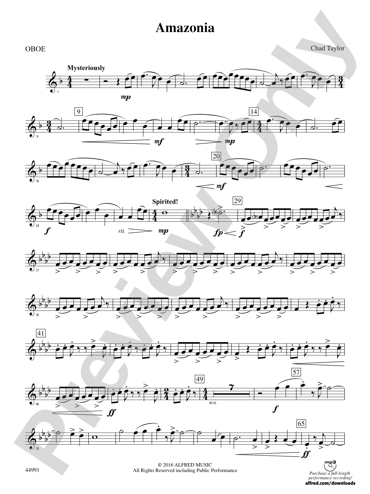 Amazonia: Oboe