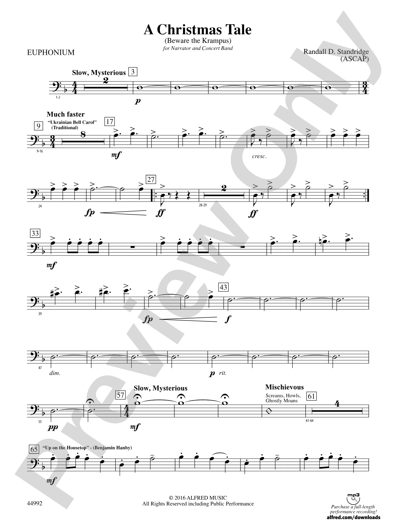 A Christmas Tale: Baritone B.C.