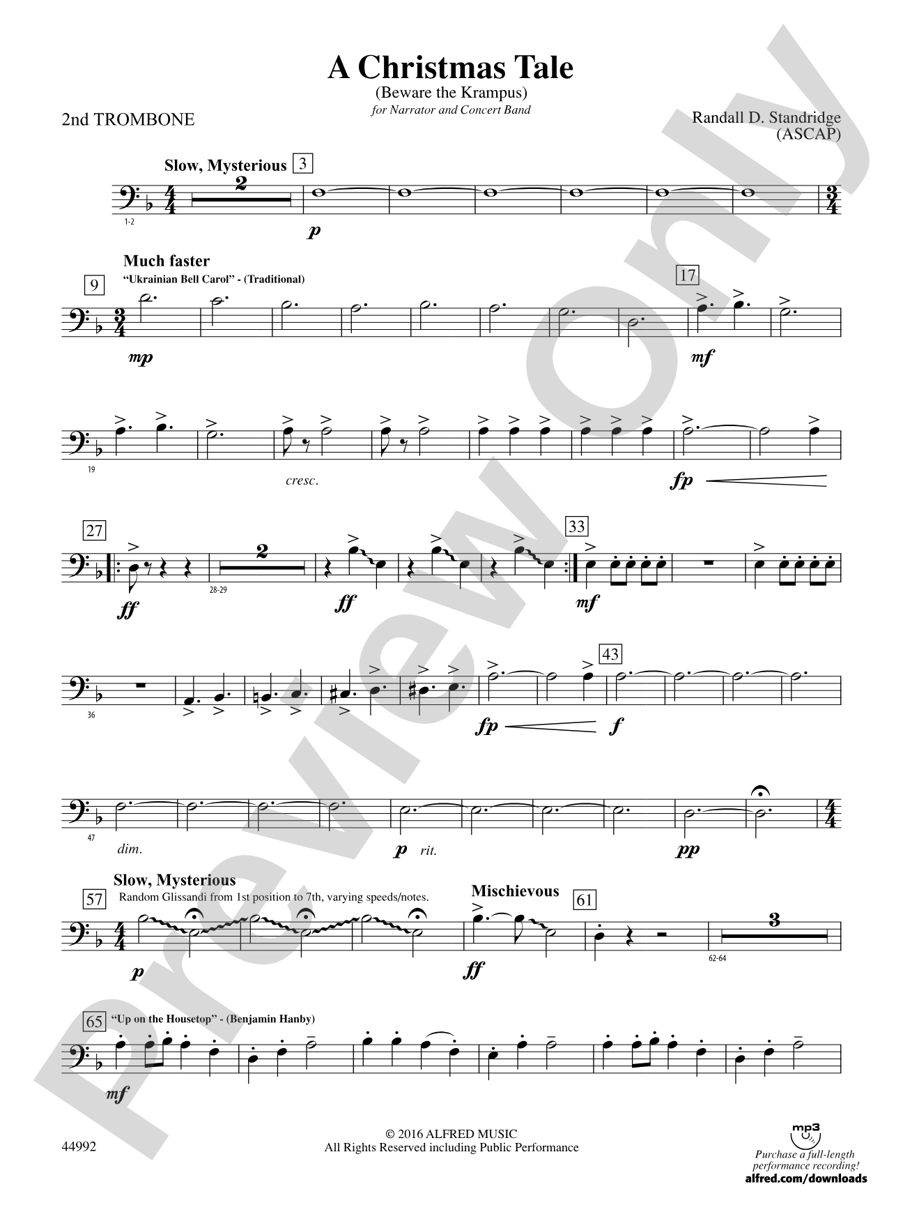 A Christmas Tale: 2nd Trombone