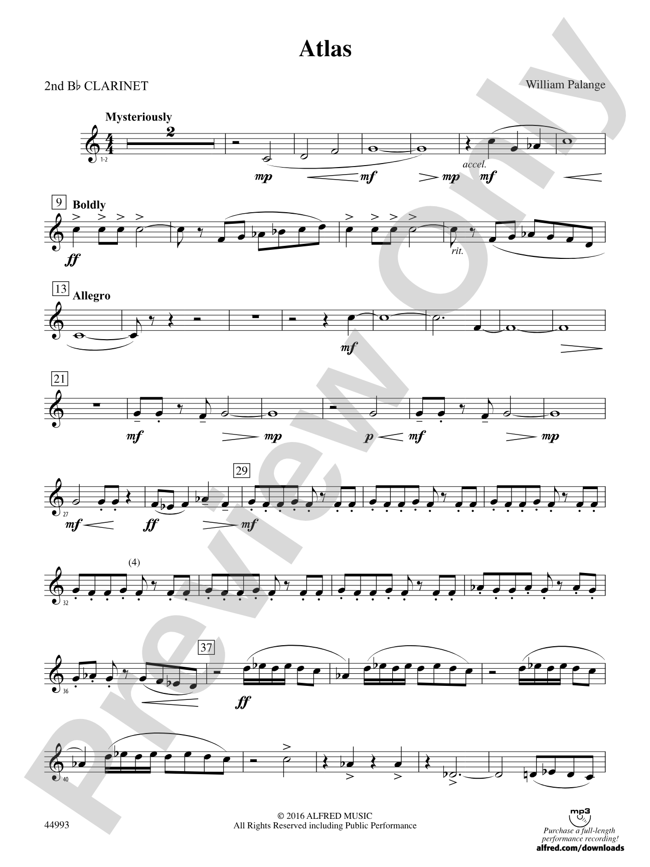 Atlas: 2nd B-flat Clarinet