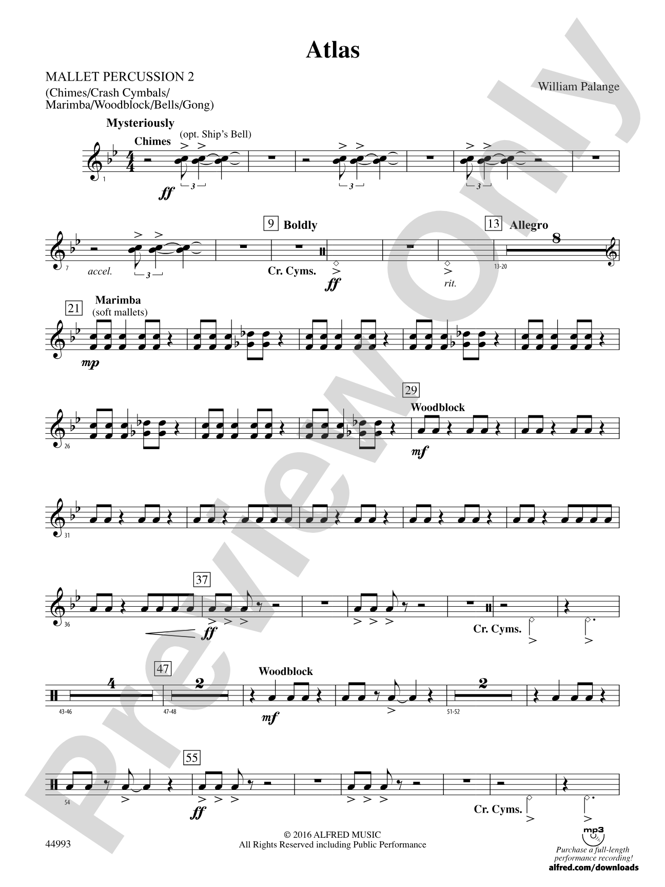 Atlas: 2nd Mallet Percussion
