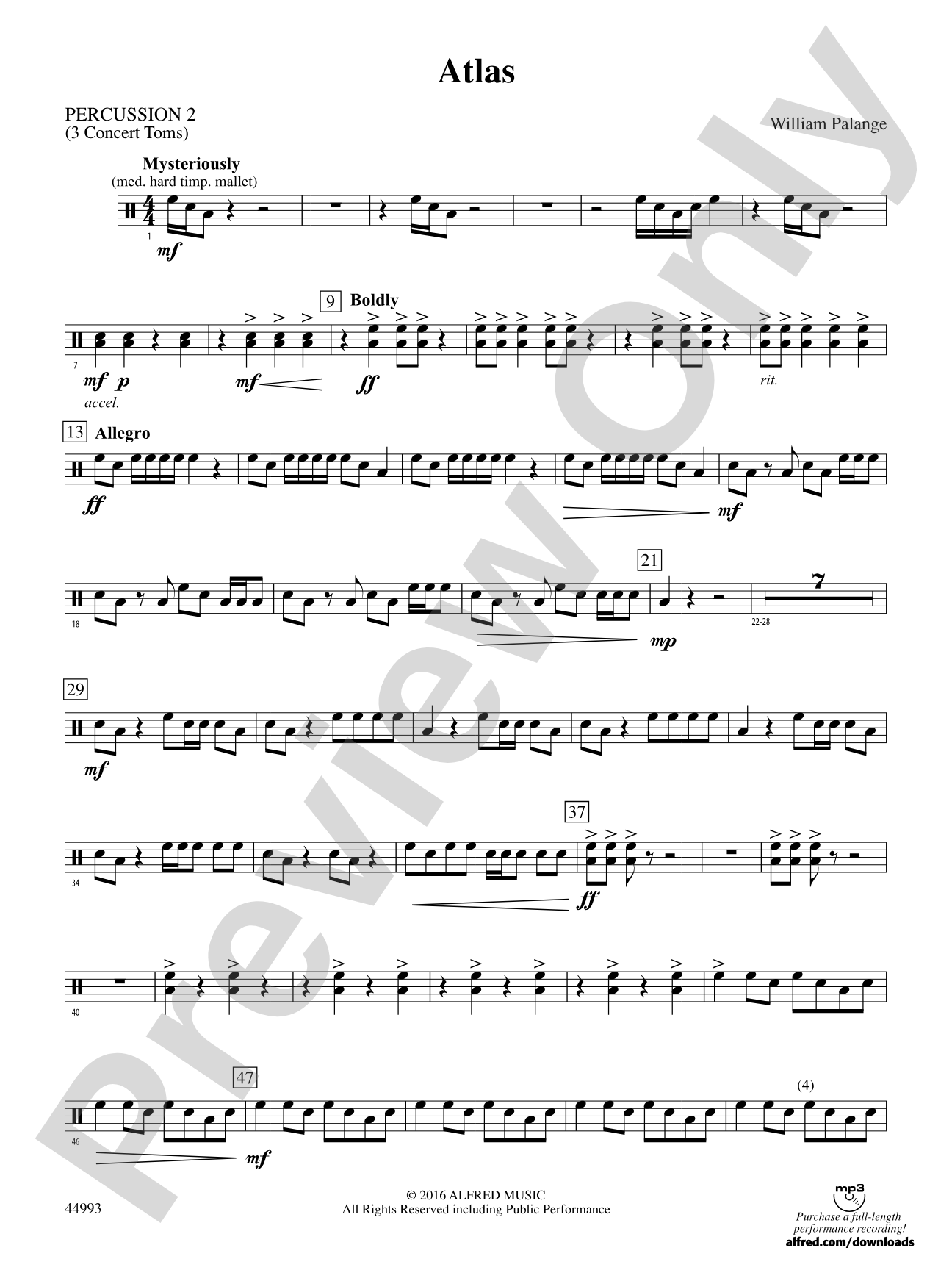 Atlas: 2nd Percussion