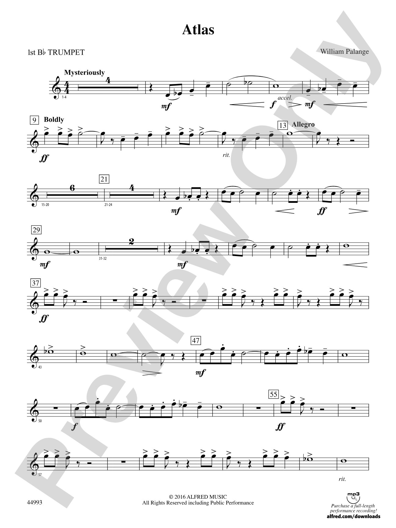 Atlas: 1st B-flat Trumpet