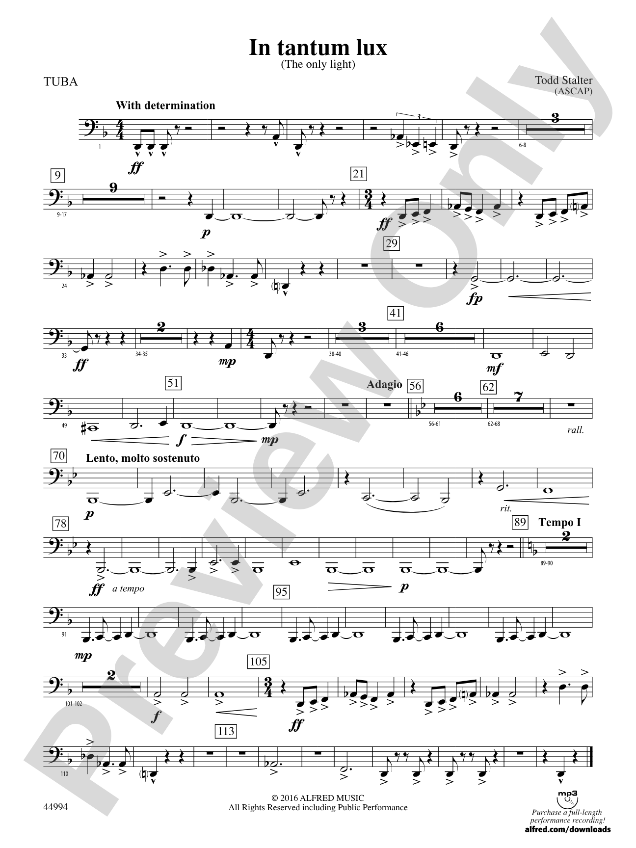 In tantum lux: Tuba