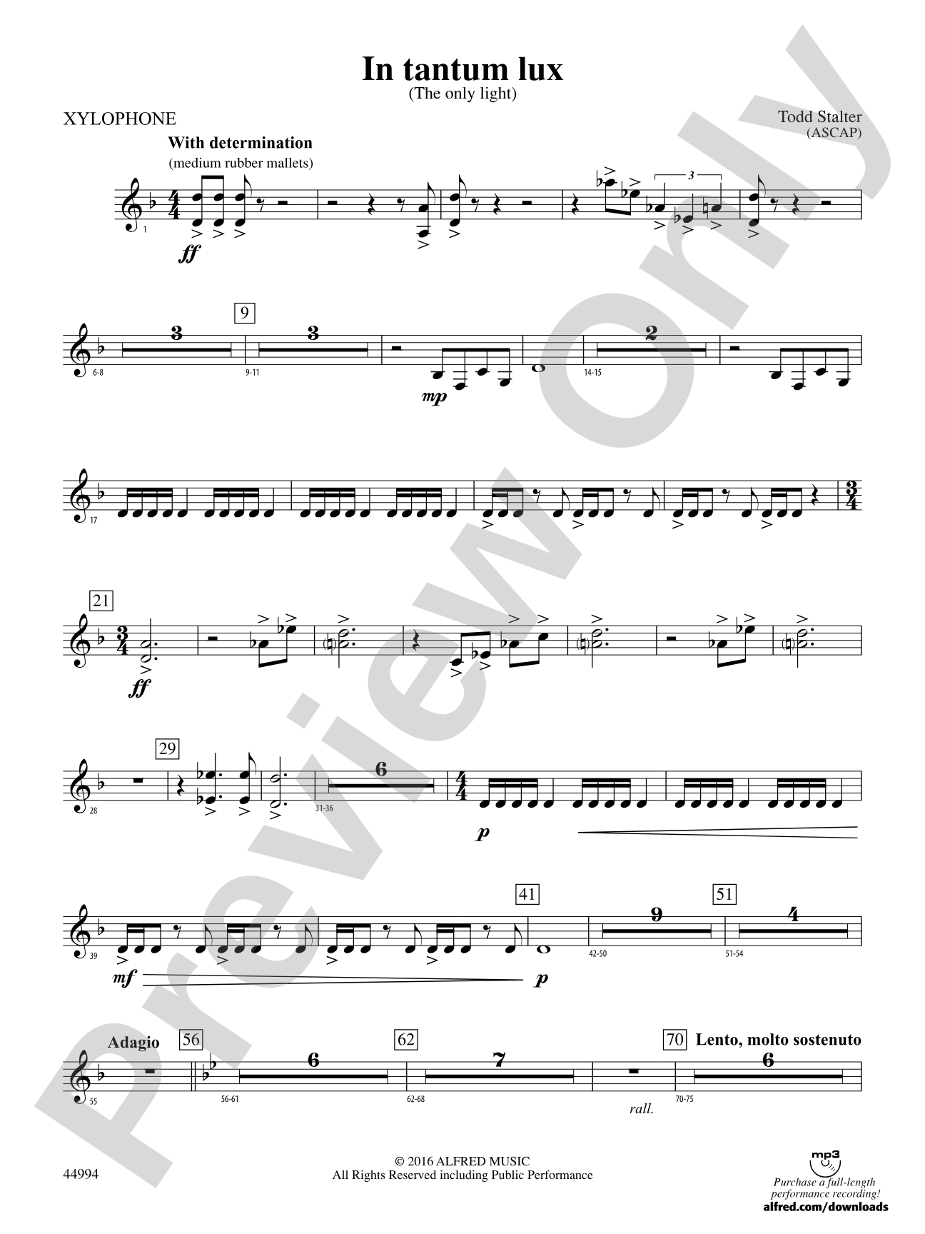 In tantum lux: Xylophone