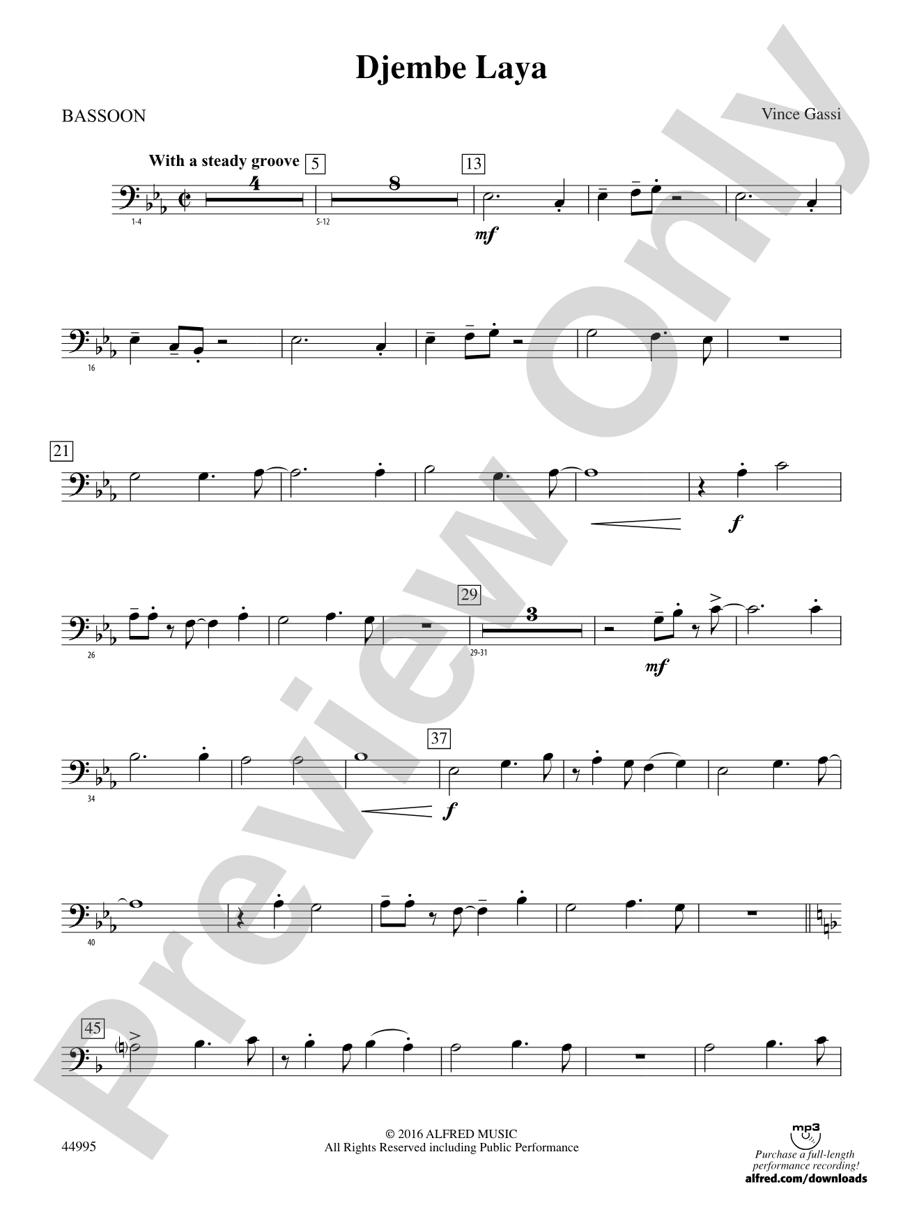 Djembe Laya: Bassoon