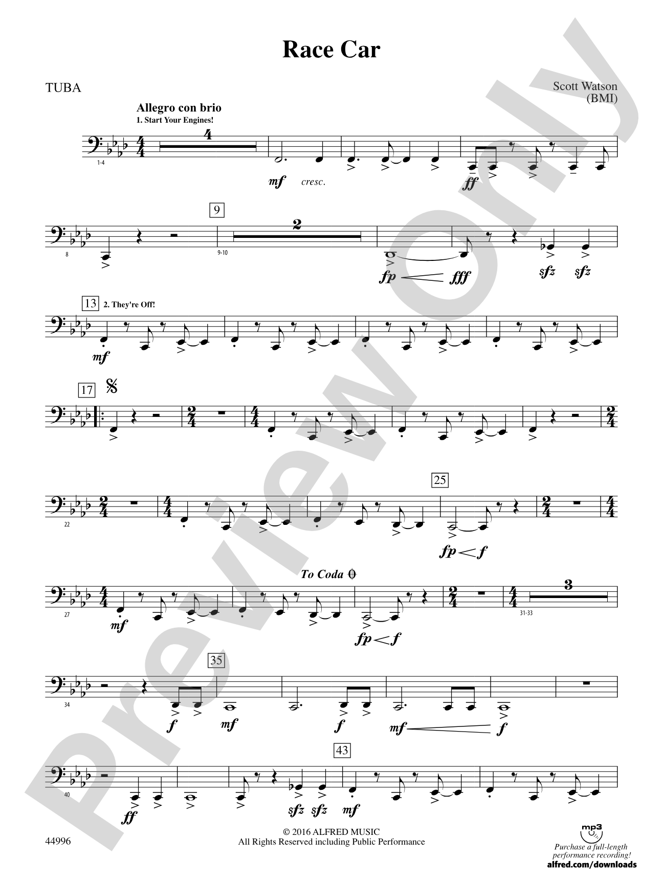 Race Car: Tuba