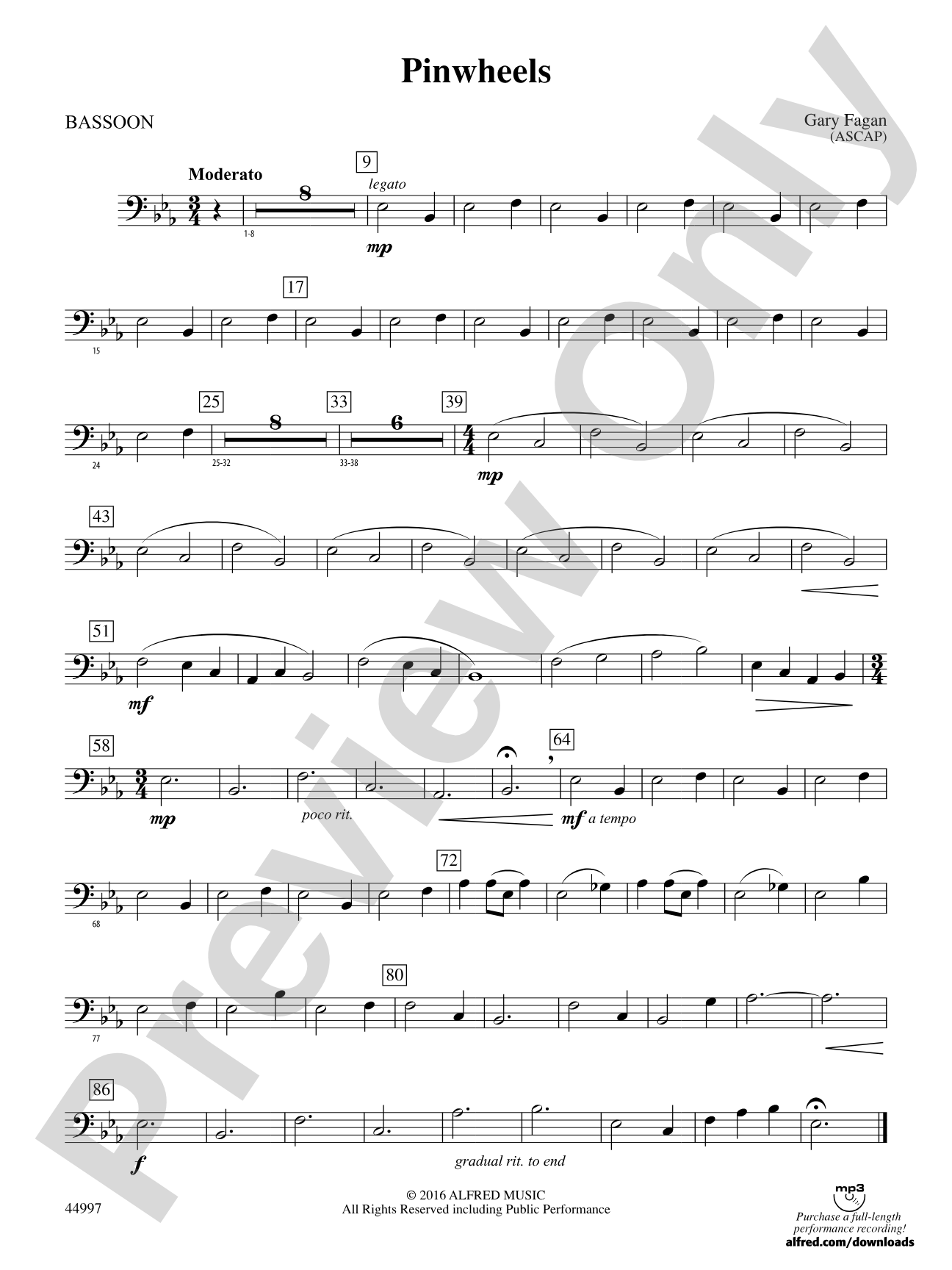 Pinwheels: Bassoon